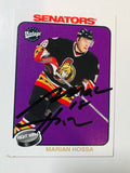 Marian Hossa autograph hockey card with COA