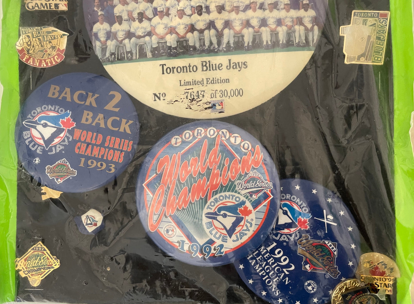 Toronto Blue Jays baseball vintage button collection 1970s-1990s