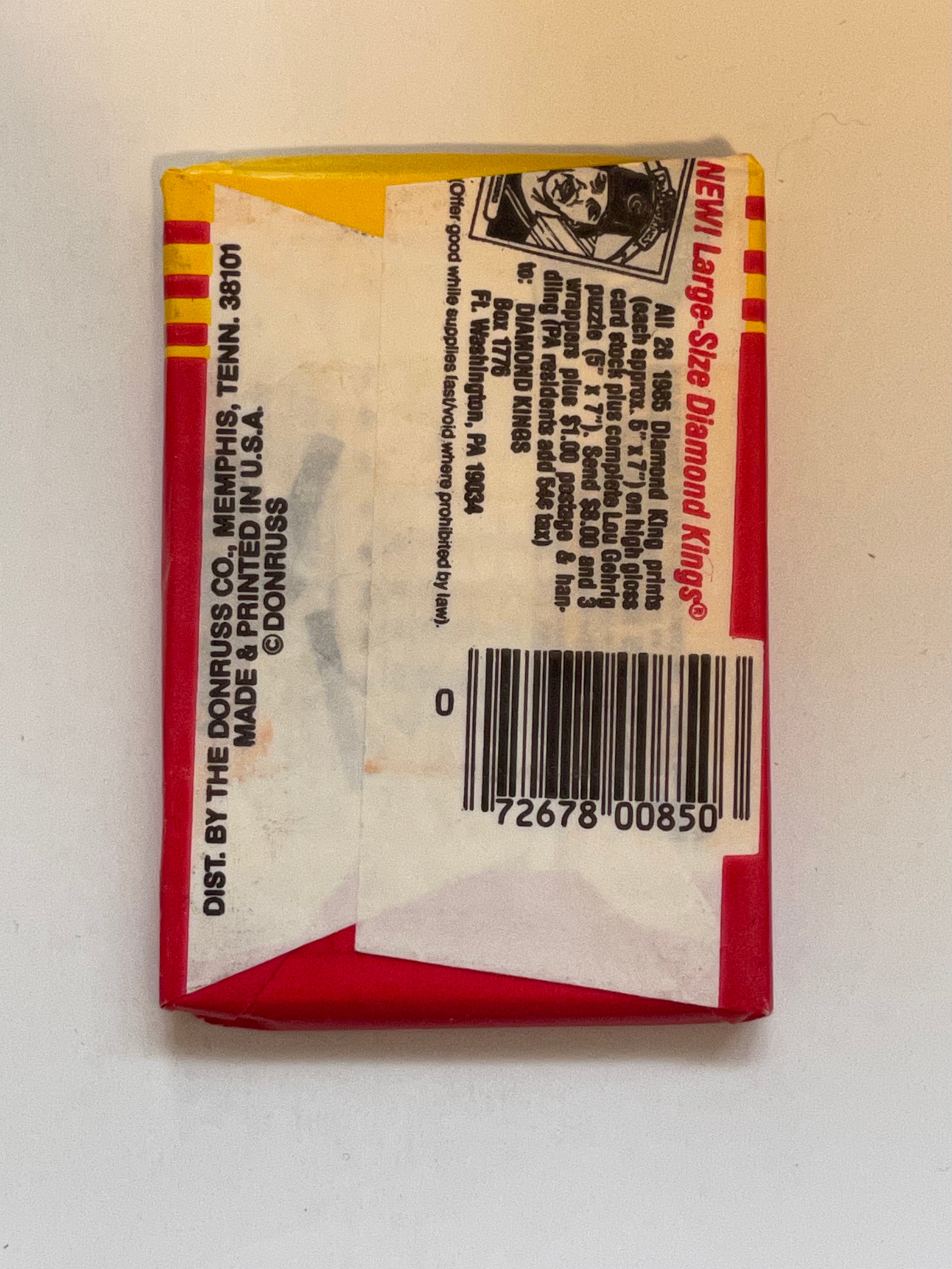 1985 Donruss baseball cards sealed pack