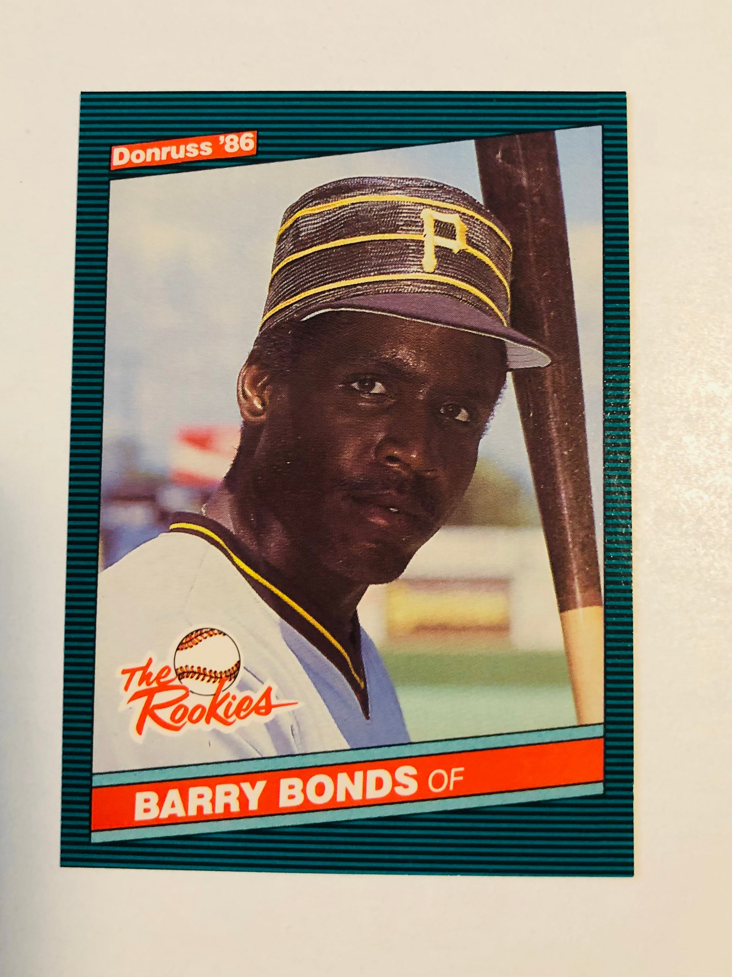 Barry Bonds Donruss The Rookies baseball card 1986