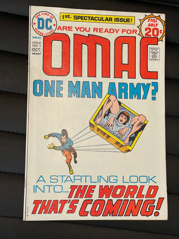 Omac One Man Army #1 high grade comic book 1974