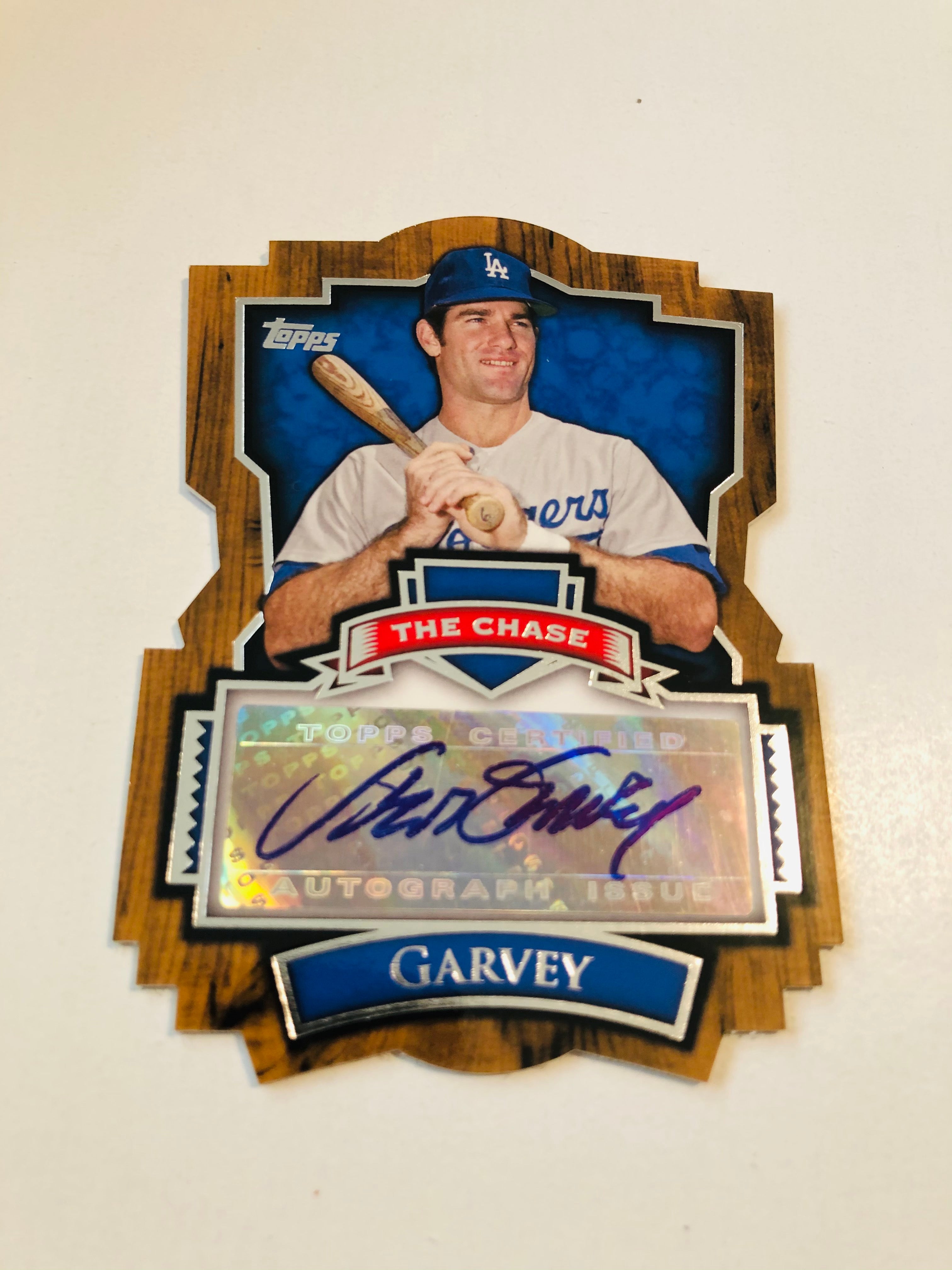 Steve Garvey LA Dodgers Topps autograph insert card