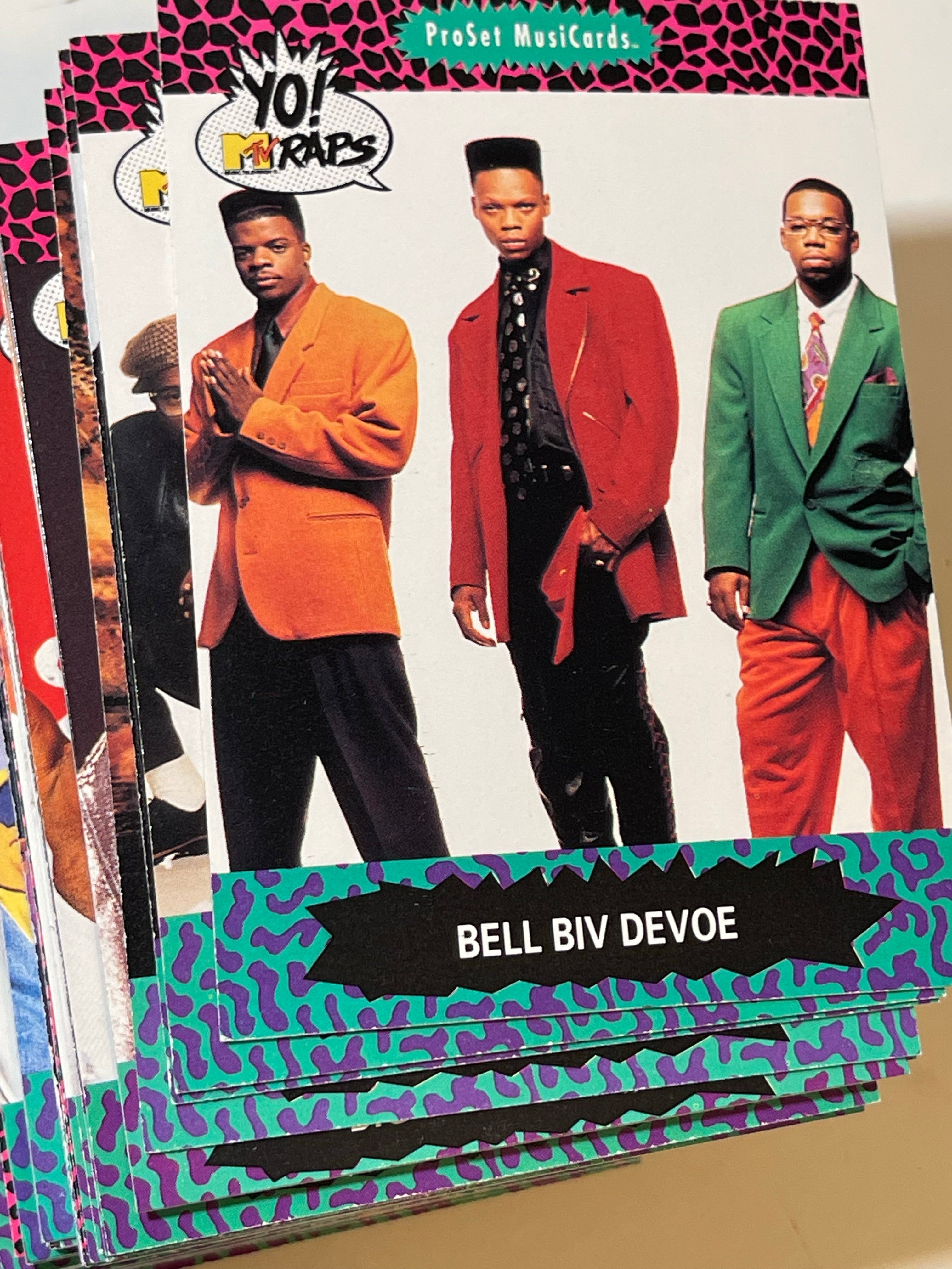 MTV Raps rare Rapper famous music rap stars cards set 1991