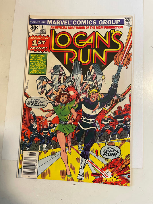 Logan’s Run #1 high grade comic book 1976