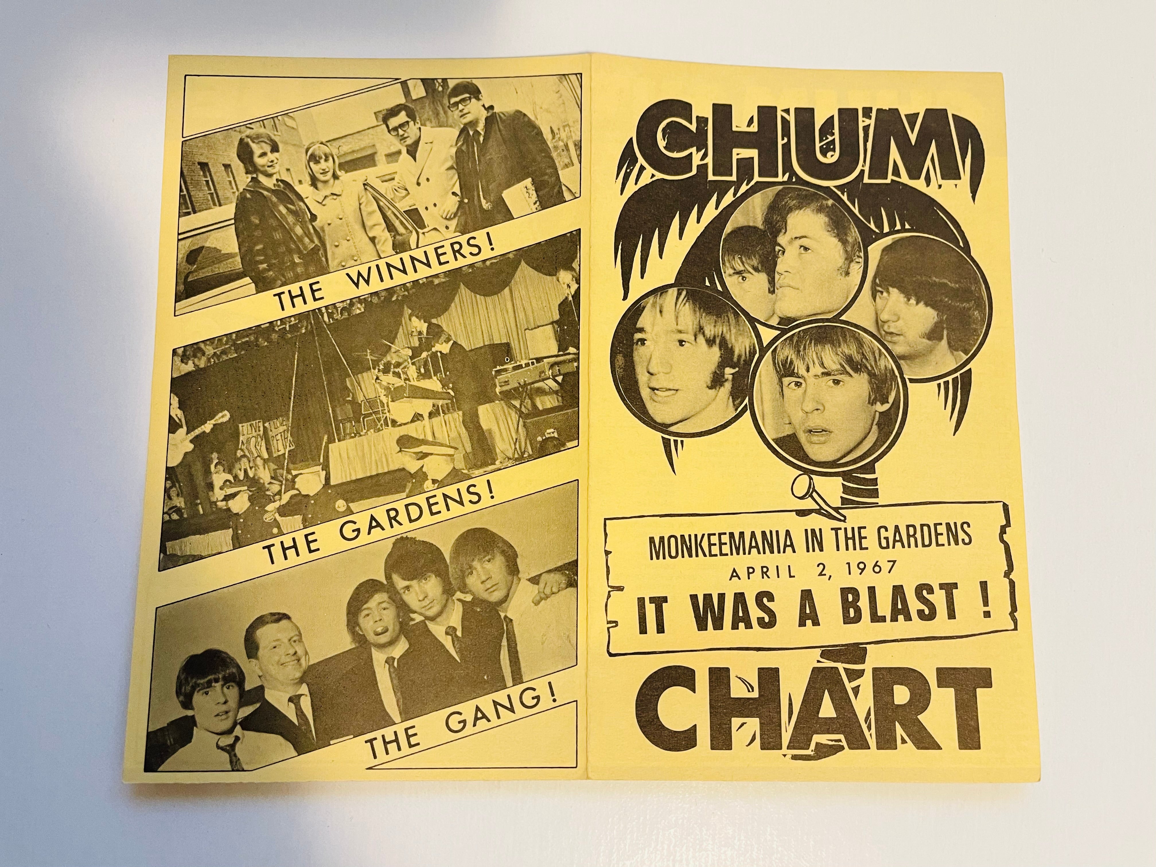 Monkees Chum chart April 3, 1967