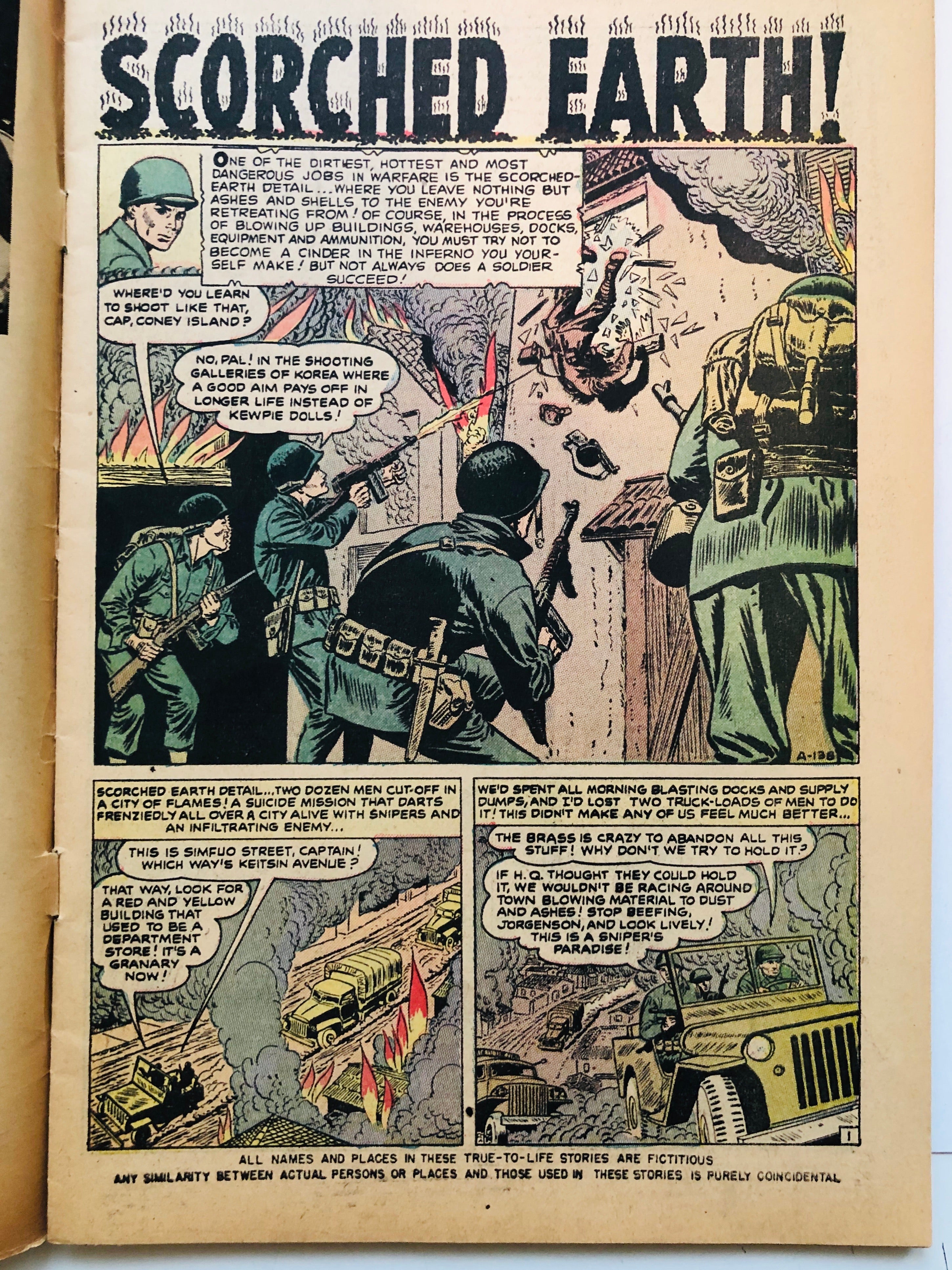 Spy Cases vintage War comic book 1952