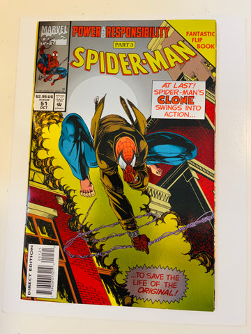 Spider-Man #51 foil flip issue Vf comic book