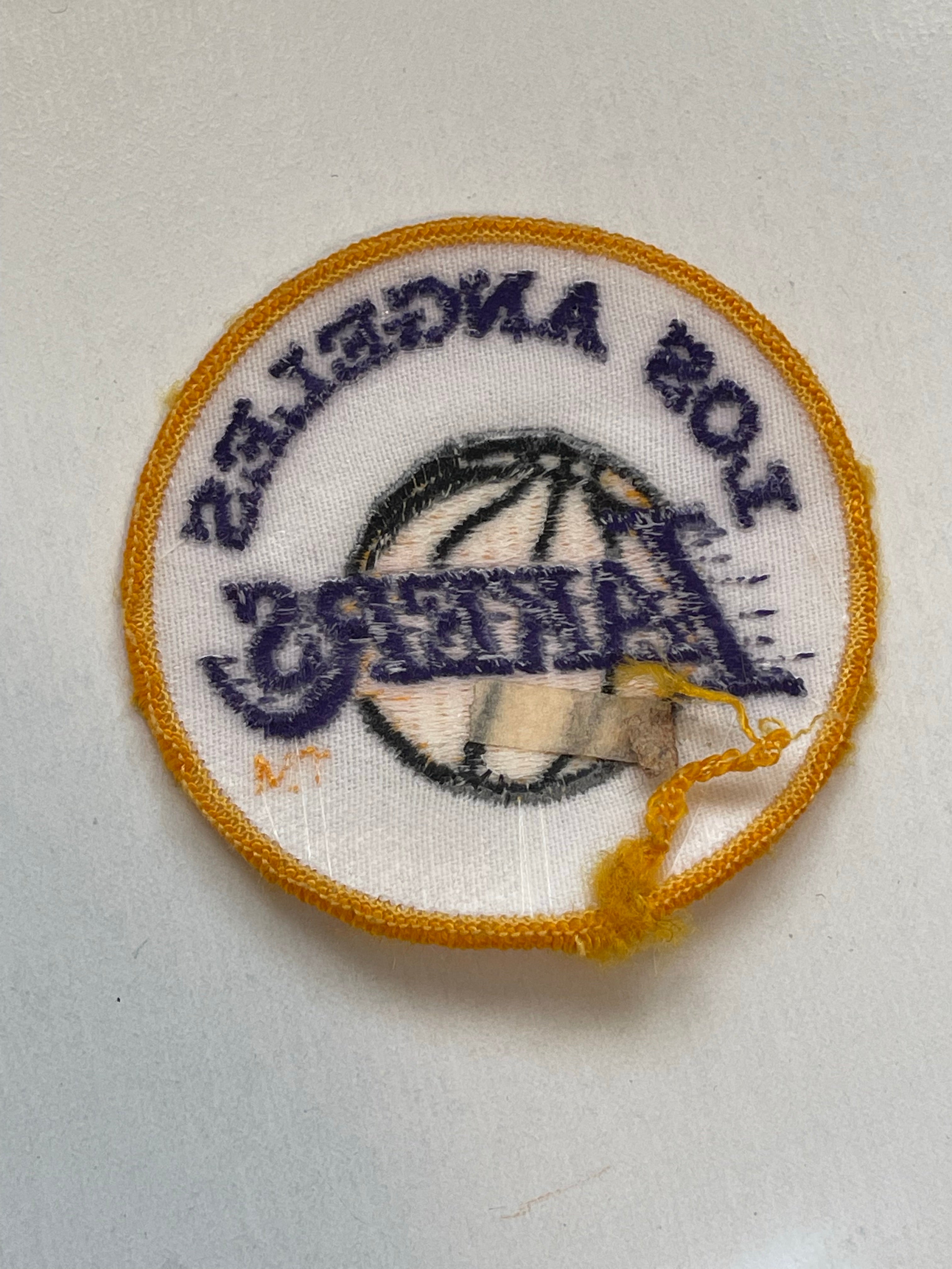 Los Angeles Lakers vintage 3x3 basketball patch 1970s