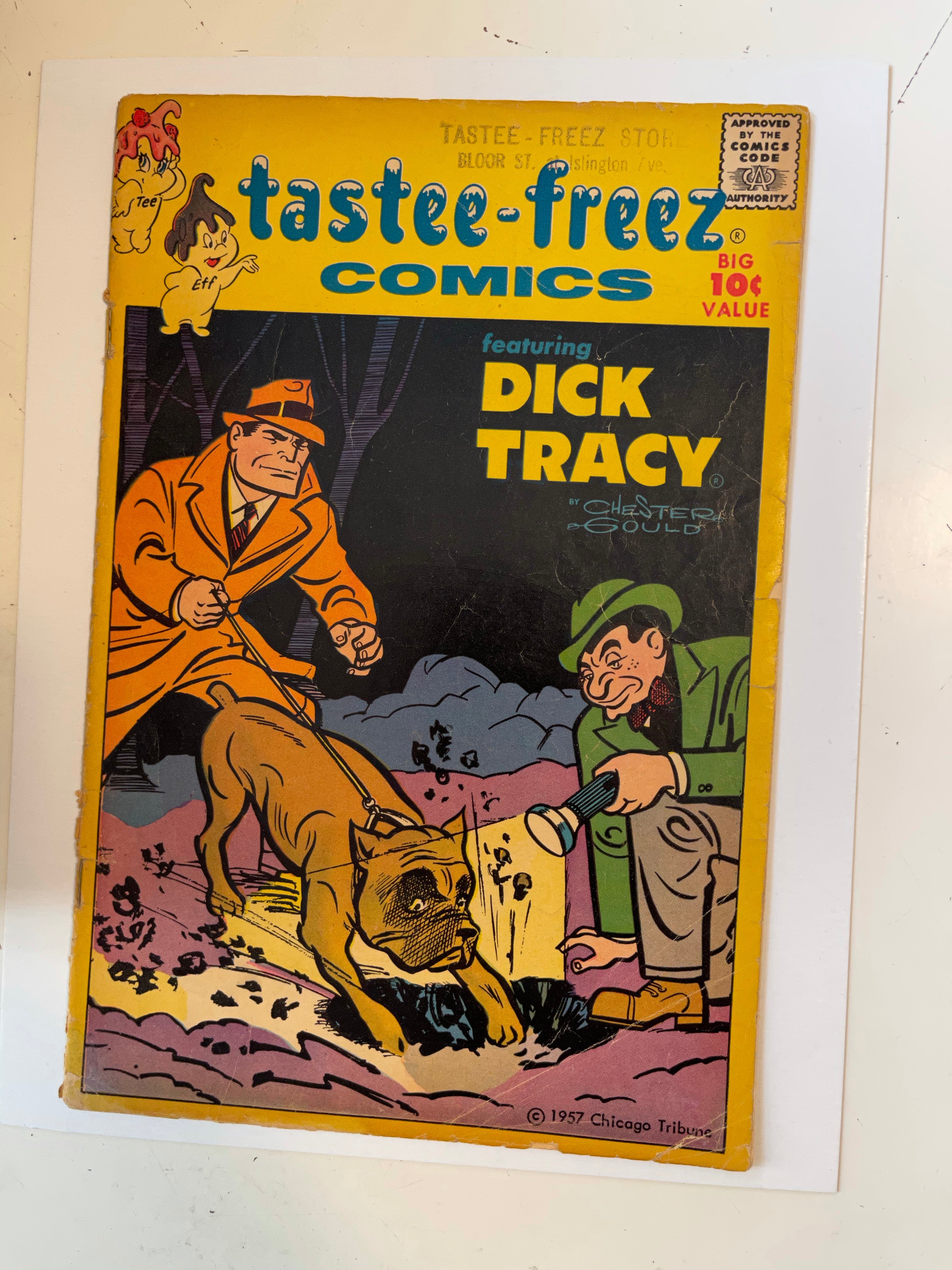 Dick Tracy vg condition vintage comic 1957
