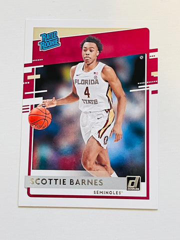 Scottie Barnes Donruss Toronto Raptors basketball rookie card 2021-22