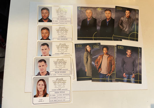 CSI Las Vegas TV show 11 insert cards lot deal 2004