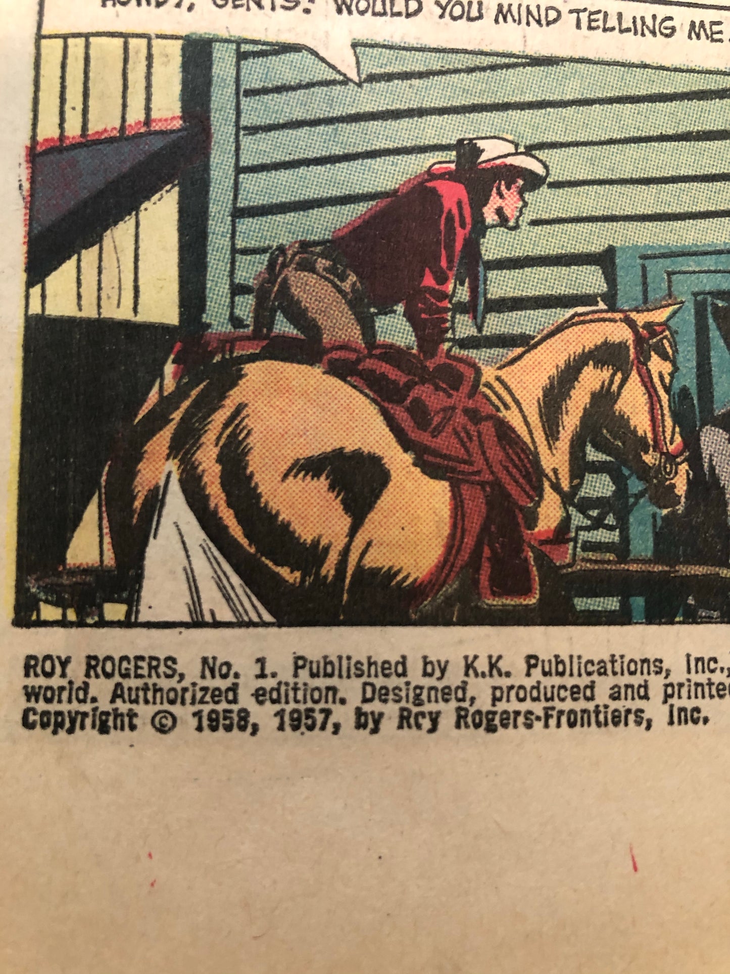 Roy Rogers and Trigger #1 rare comic book 1958