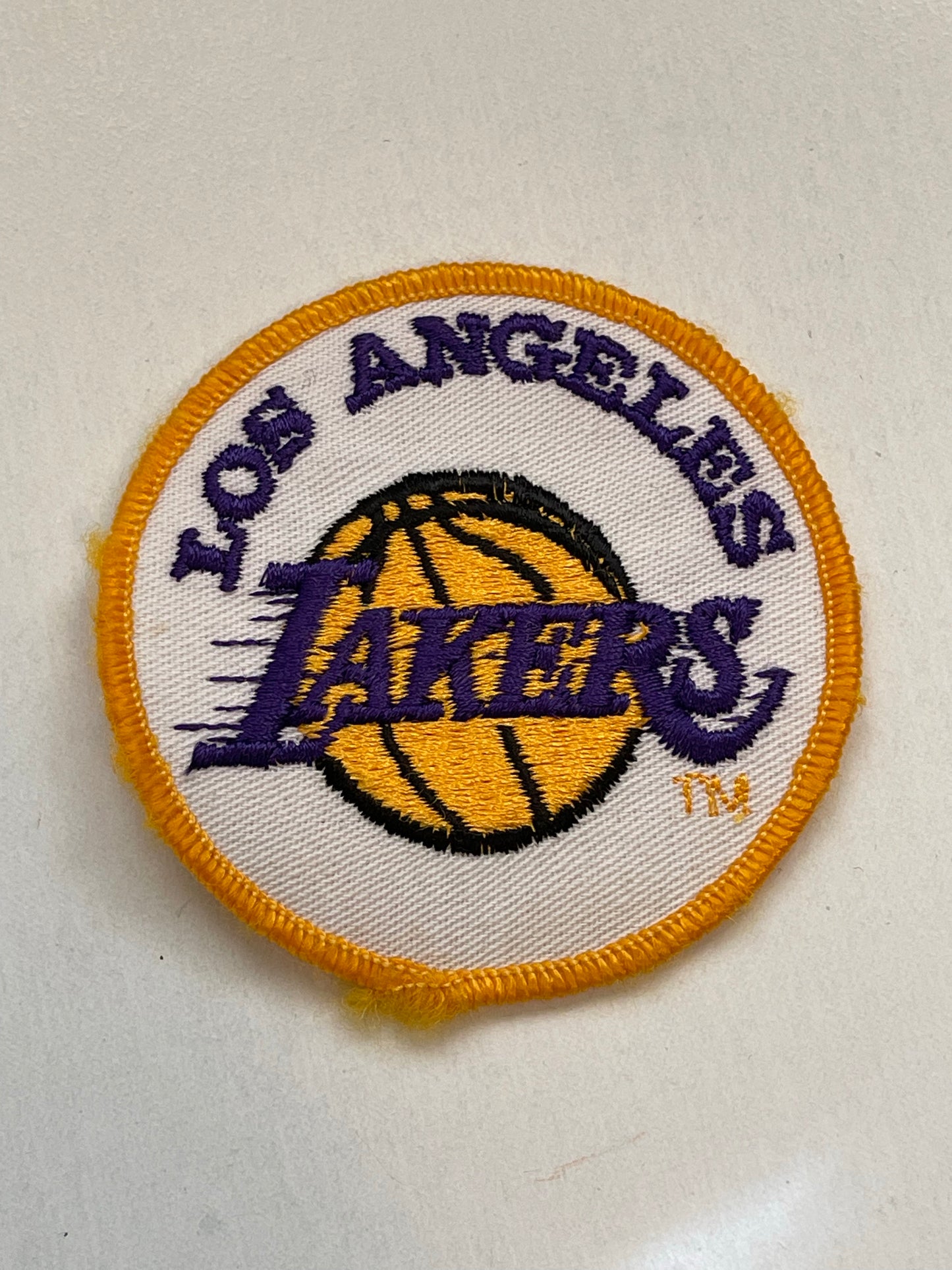 Los Angeles Lakers vintage 3x3 basketball patch 1970s