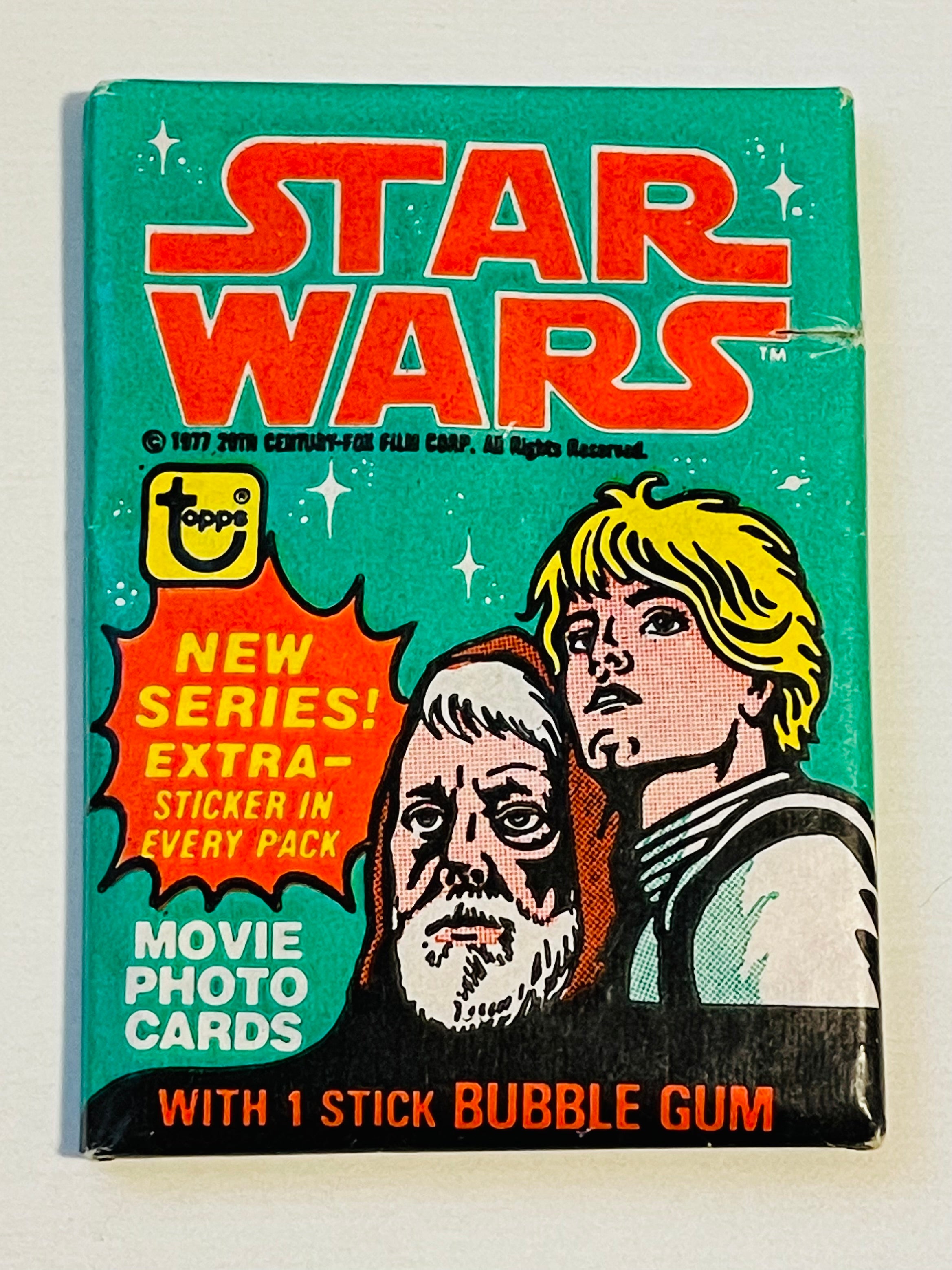 Star Wars series 4 rare cards sealed pack 1977