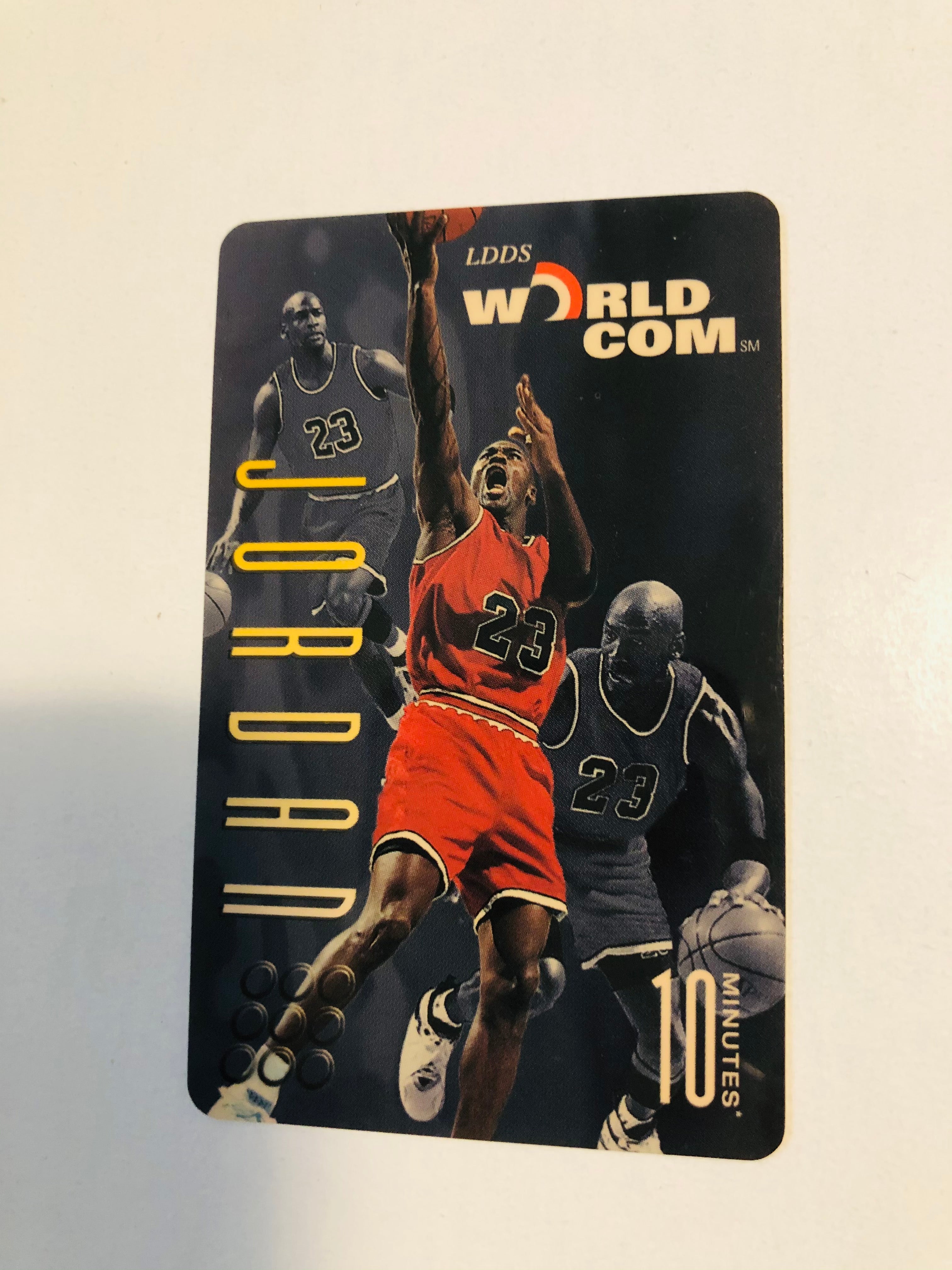 Michael Jordan rare world com phone card 1996
