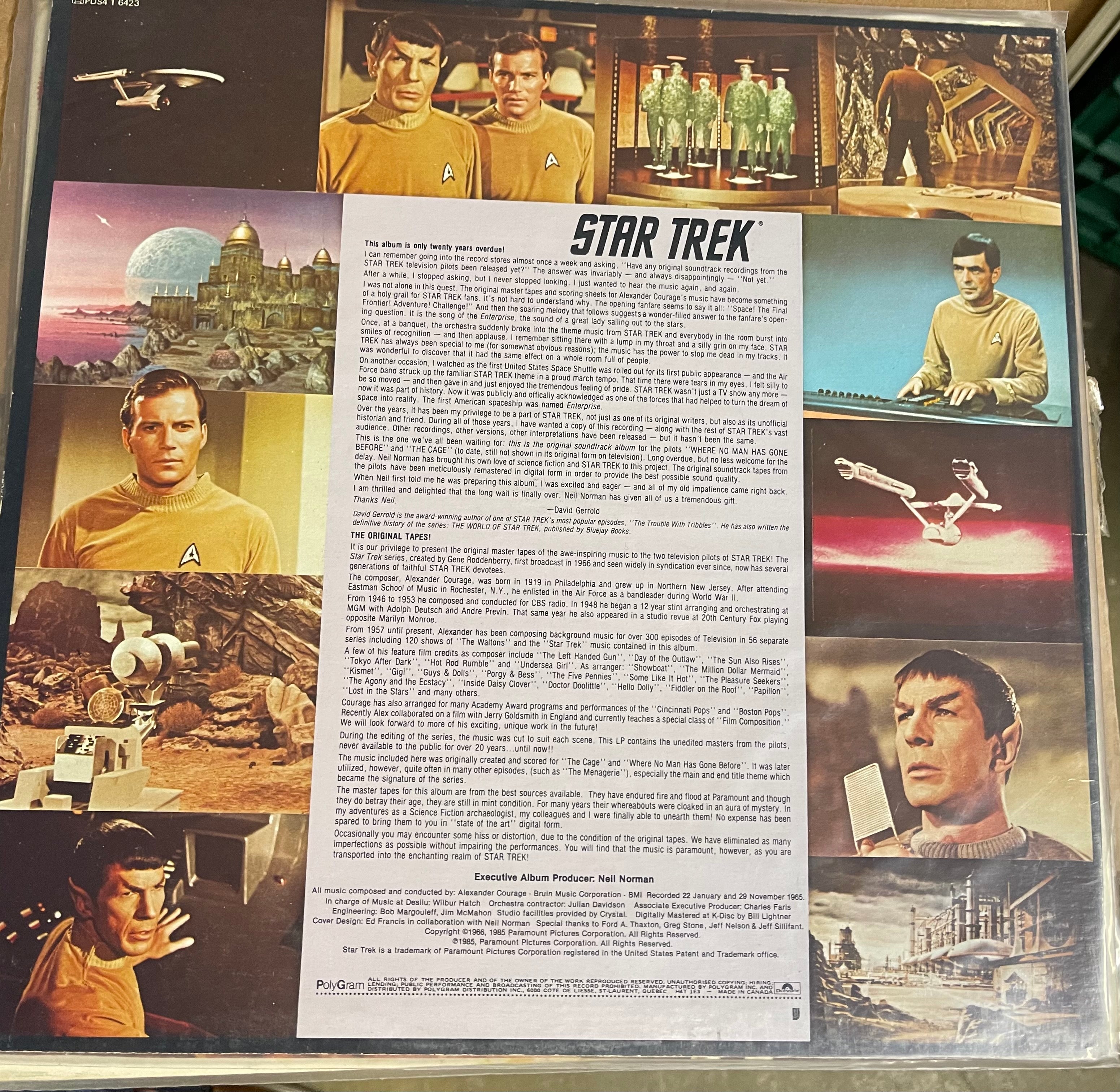 Star Trek rare original TV show record album 1985