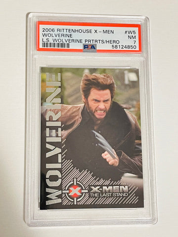 X-Men Wolverine #W5 insert PSA 7 graded card 2006