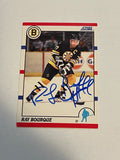 Ray Bourque autograph in person hockey card with COA