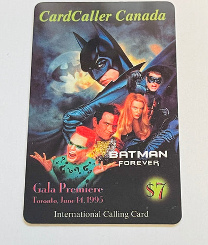 Batman Forever rare movie phonecard 1995