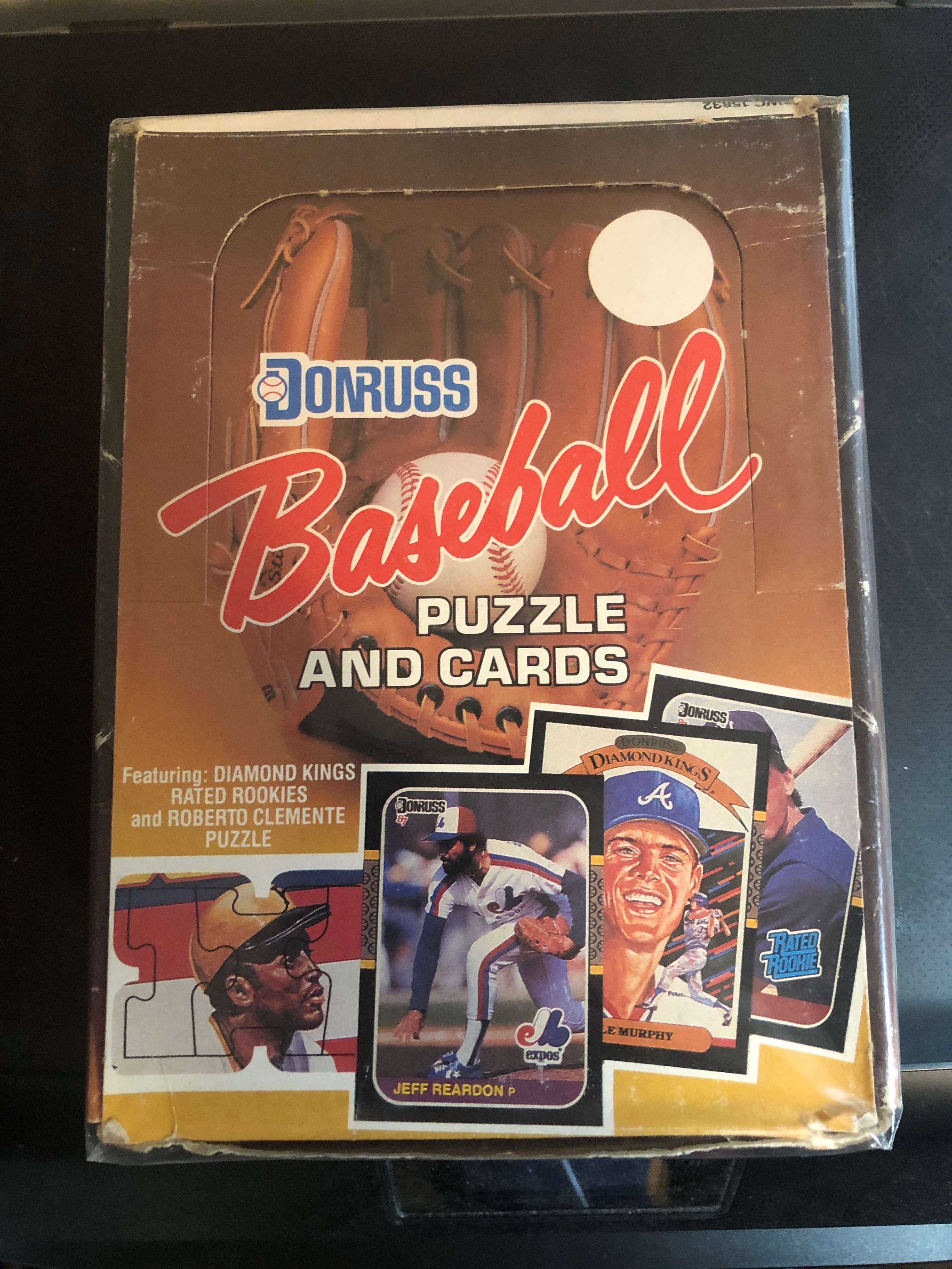 1987 Donruss baseball cards 36 packs box