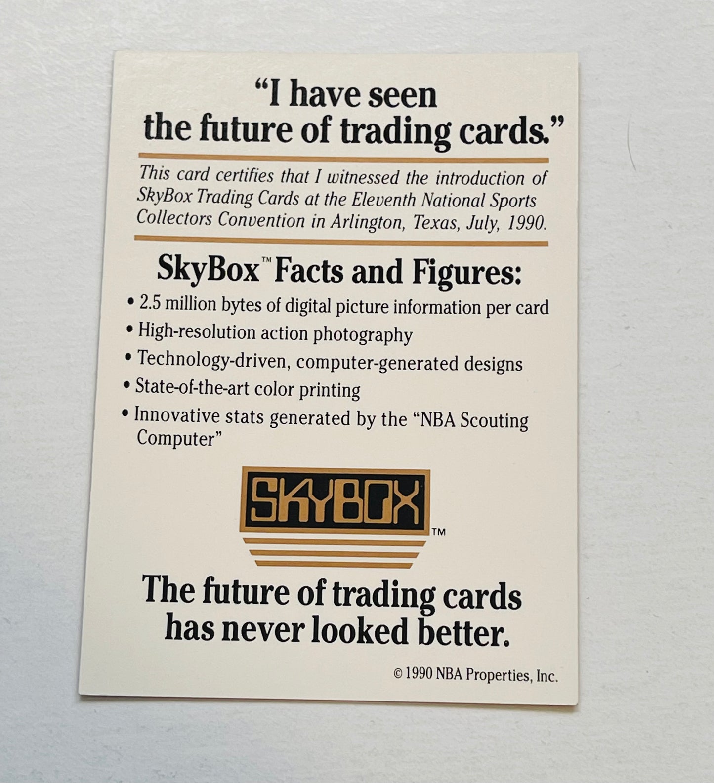 Skybox basketball rare limited issued card 1990