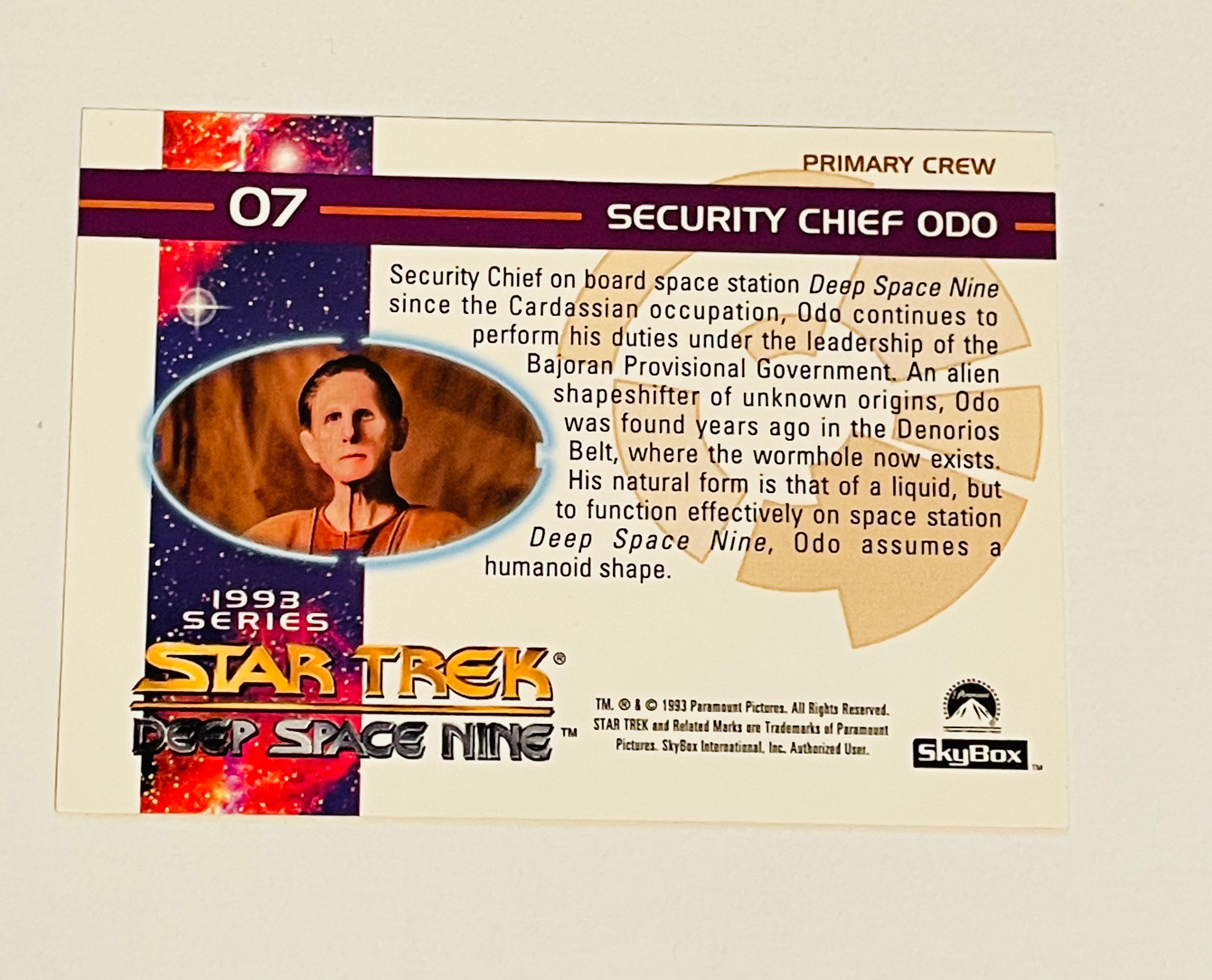 Star Trek DS9 rare ODO autograph card with COA