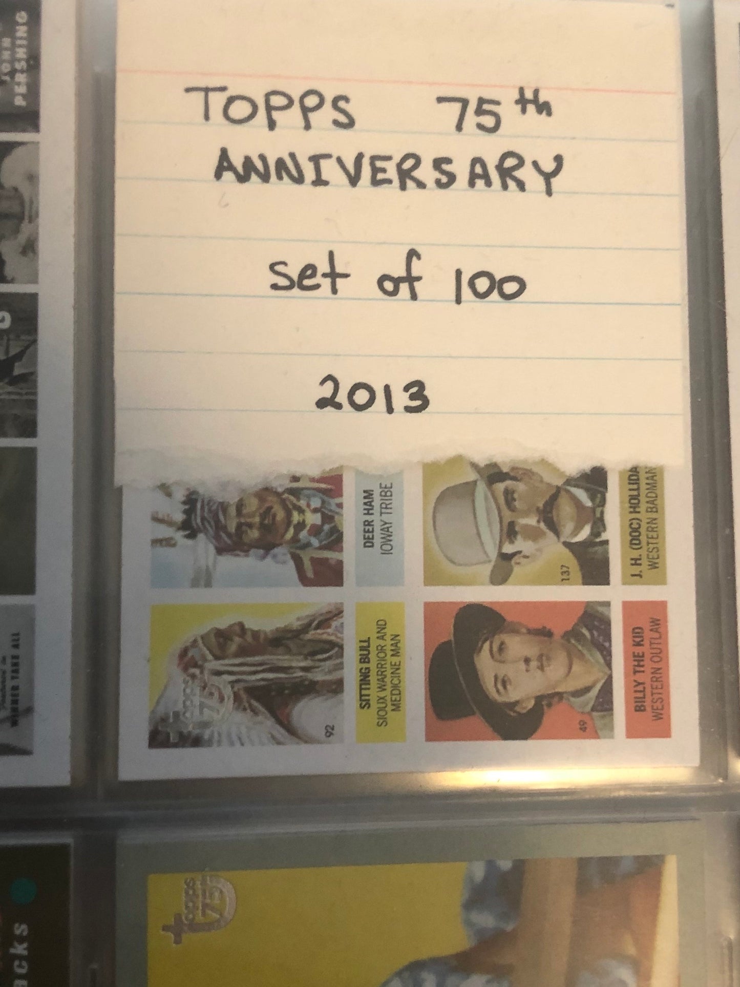 Topps 75th anniversary cards set 2013