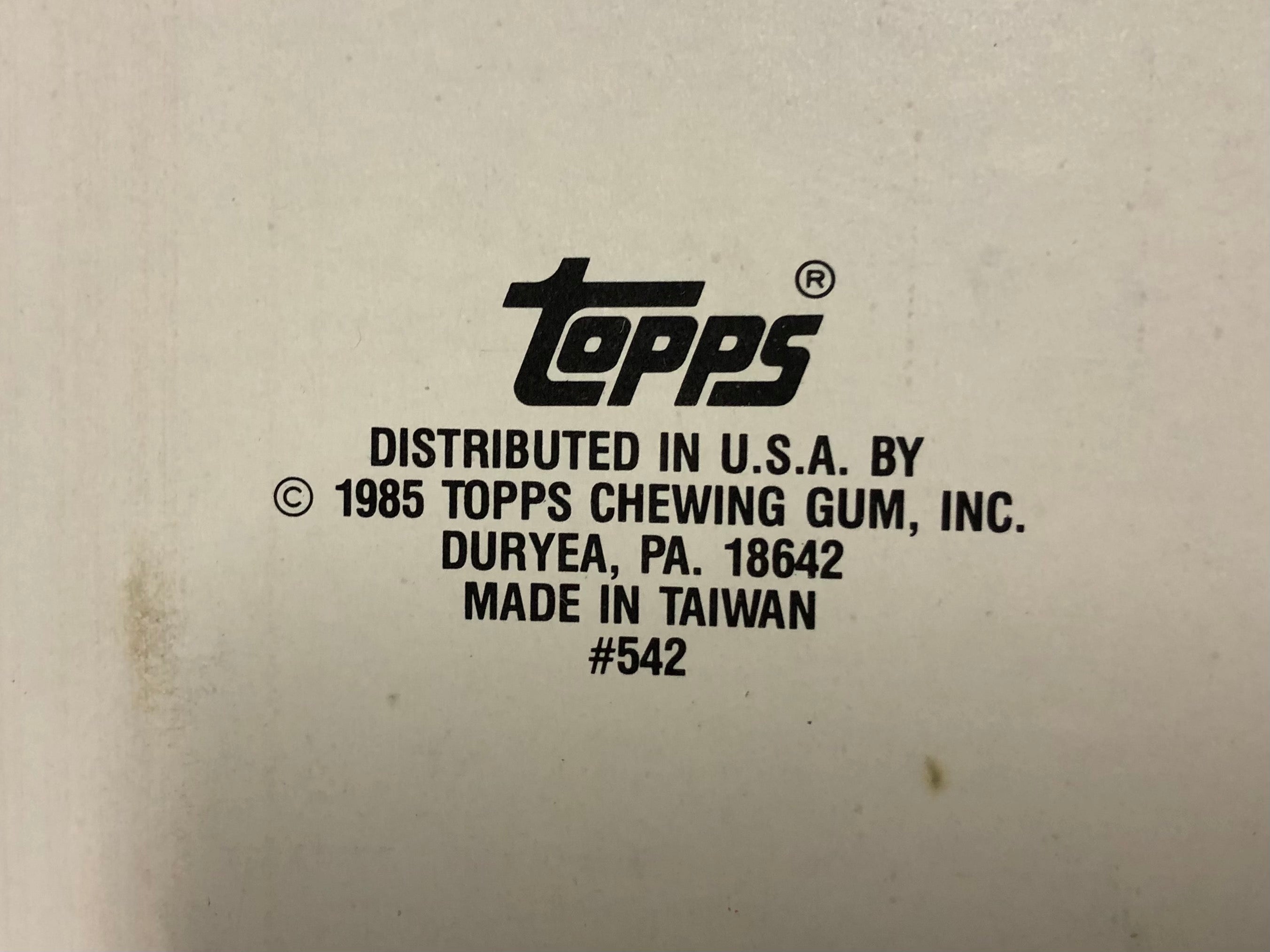 1985 Topps baseball 3-D large cards 24 packs box