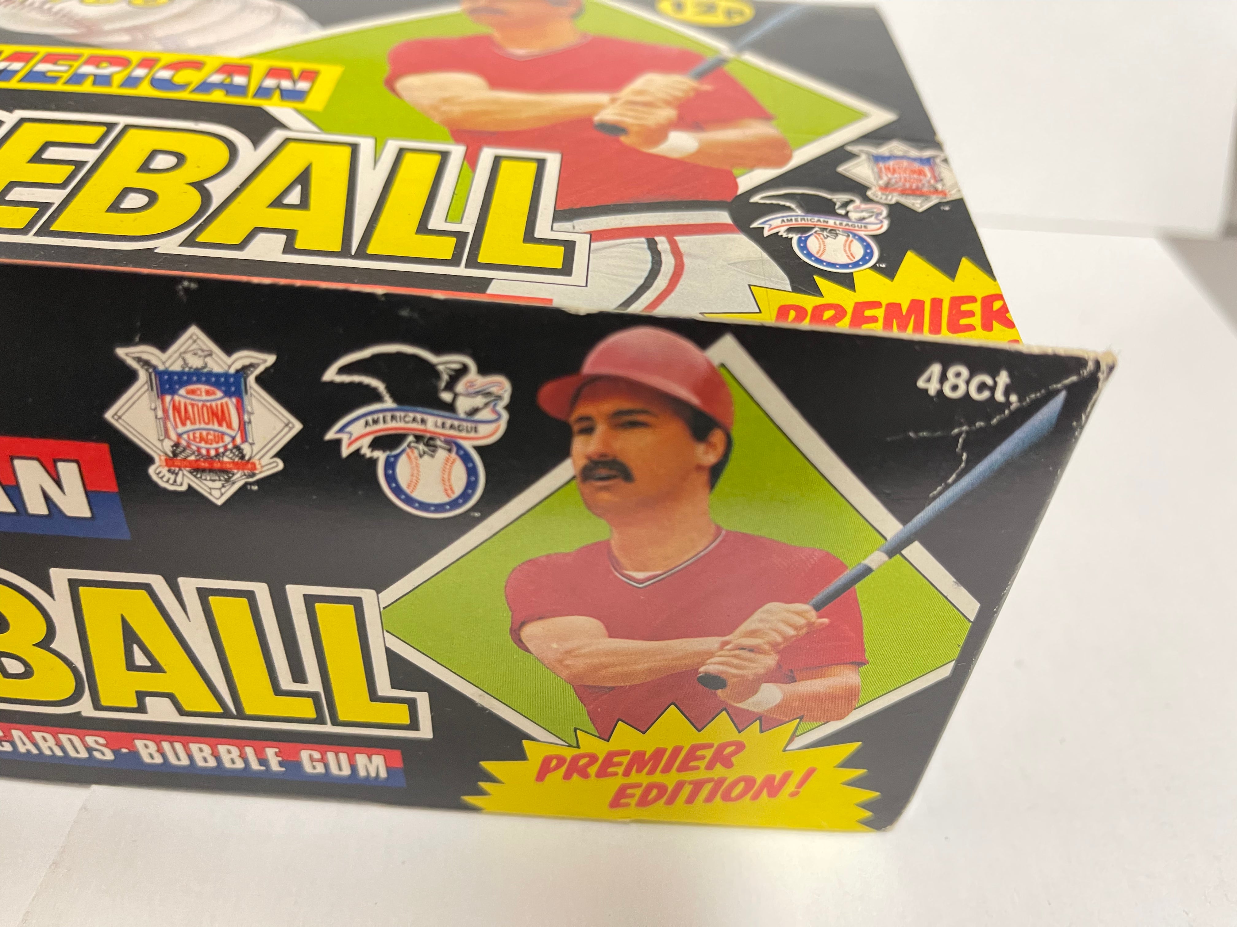 1988 Topps baseball UK version cards 48 packs box