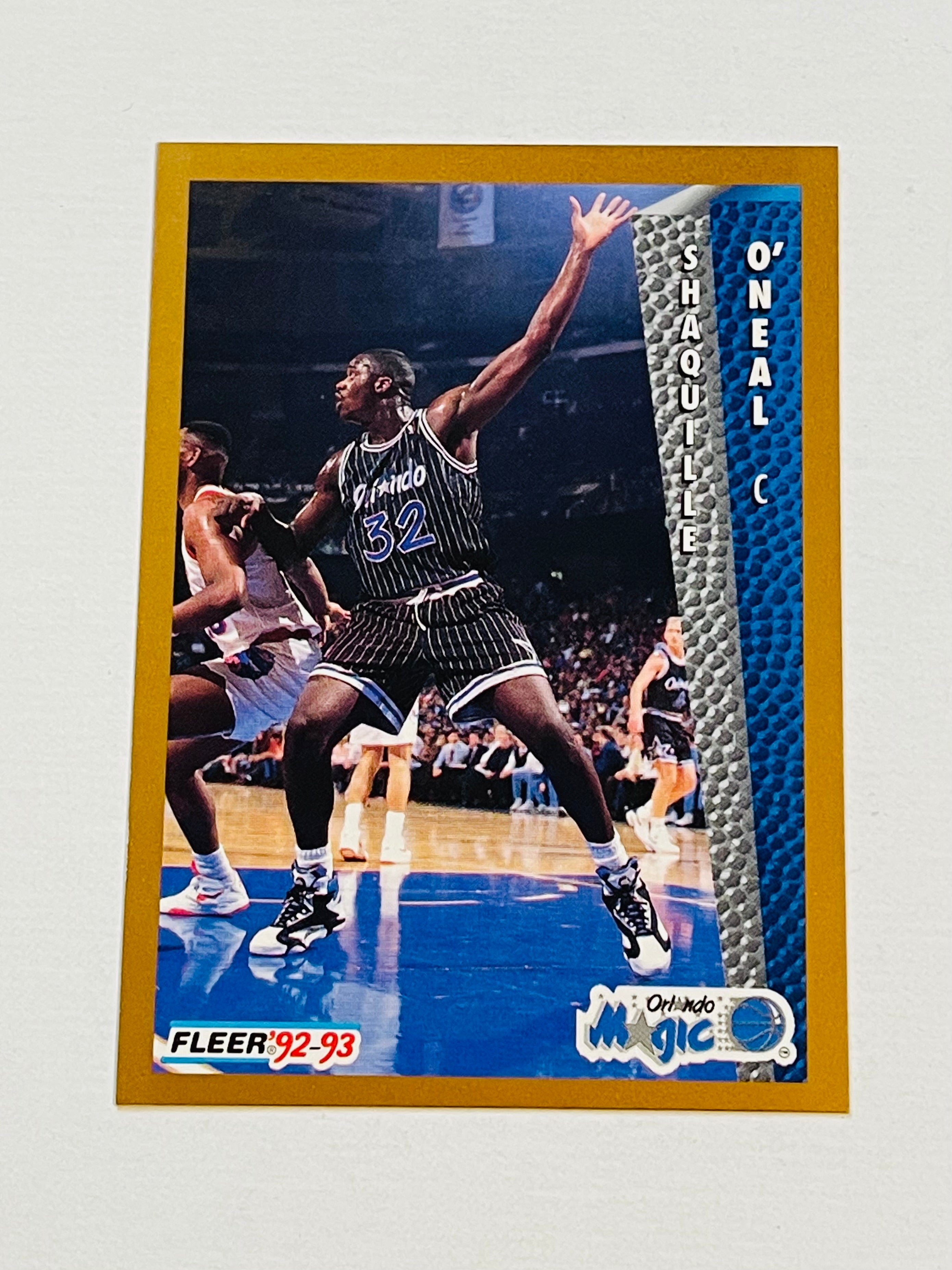 Shaq O’Neal Fleer basketball rookie card 1992