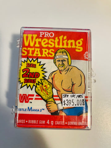 Wrestling O-pee-chee rare cards set with wrapper 1985