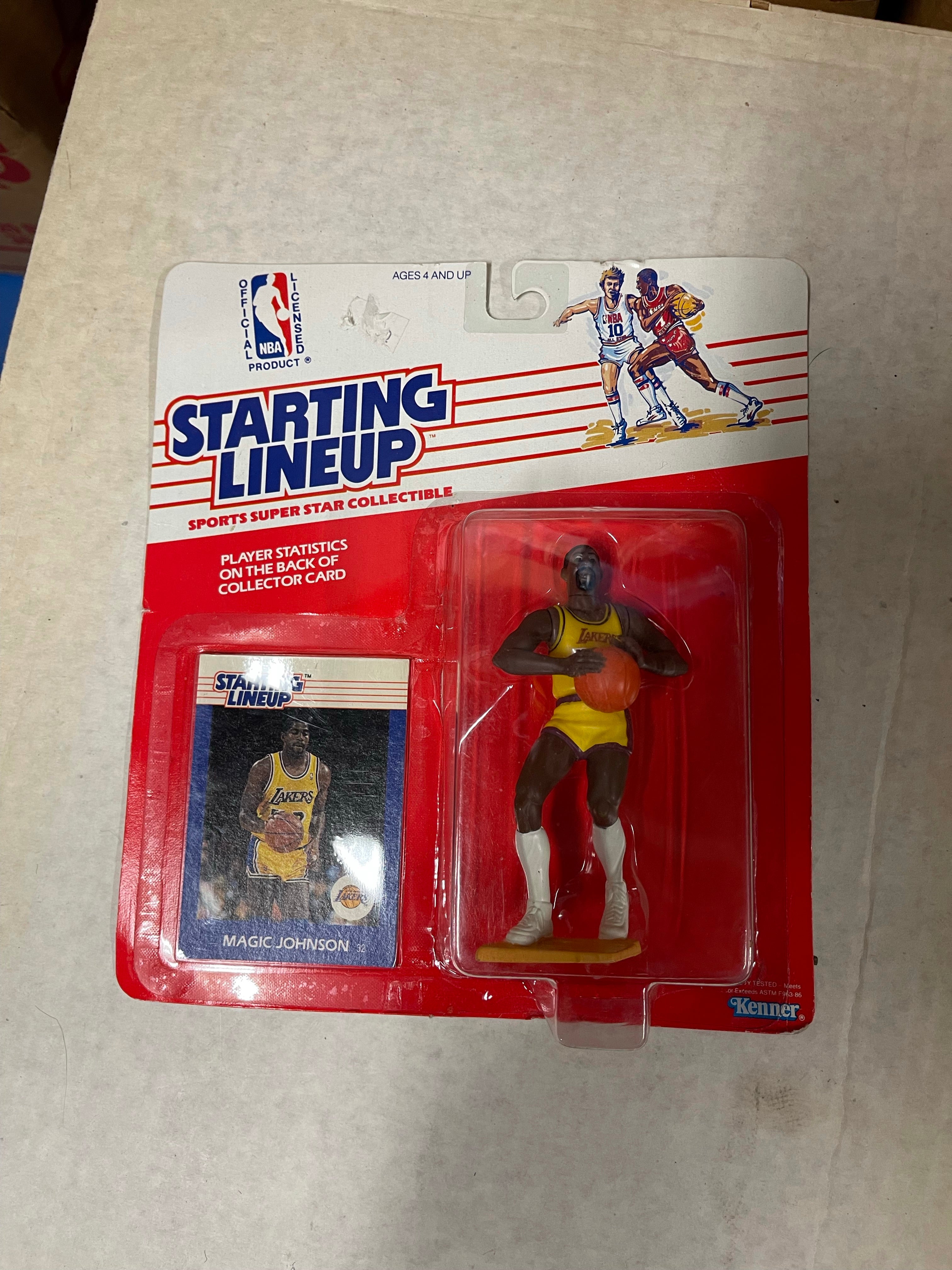 Magic Johnson Basketball Starting Lineup factory sealed figure with card 1988