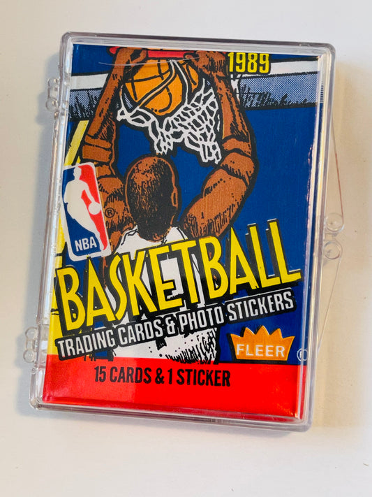 1989 Fleer basketball cards sealed pack