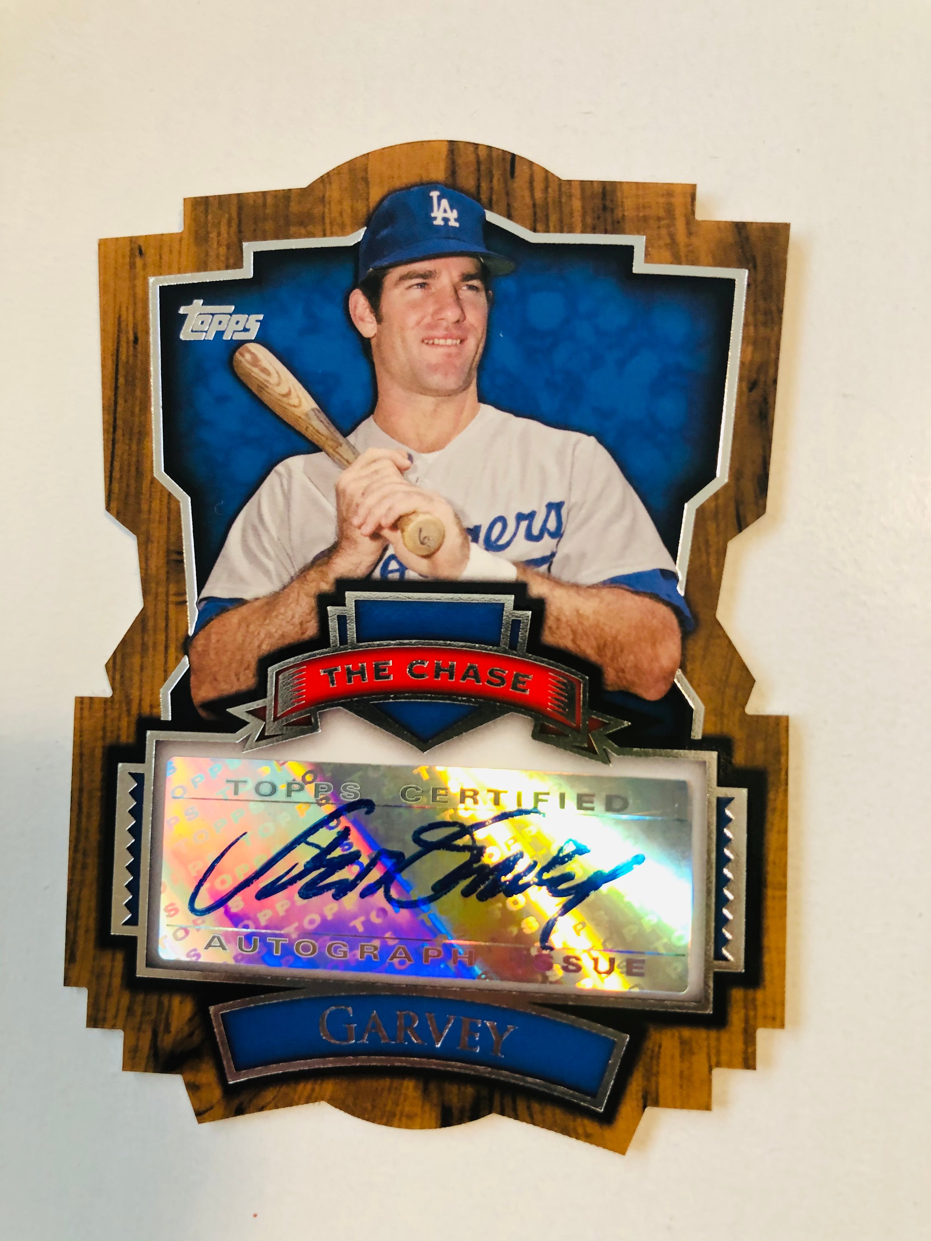 Steve Garvey LA Dodgers Topps autograph insert card
