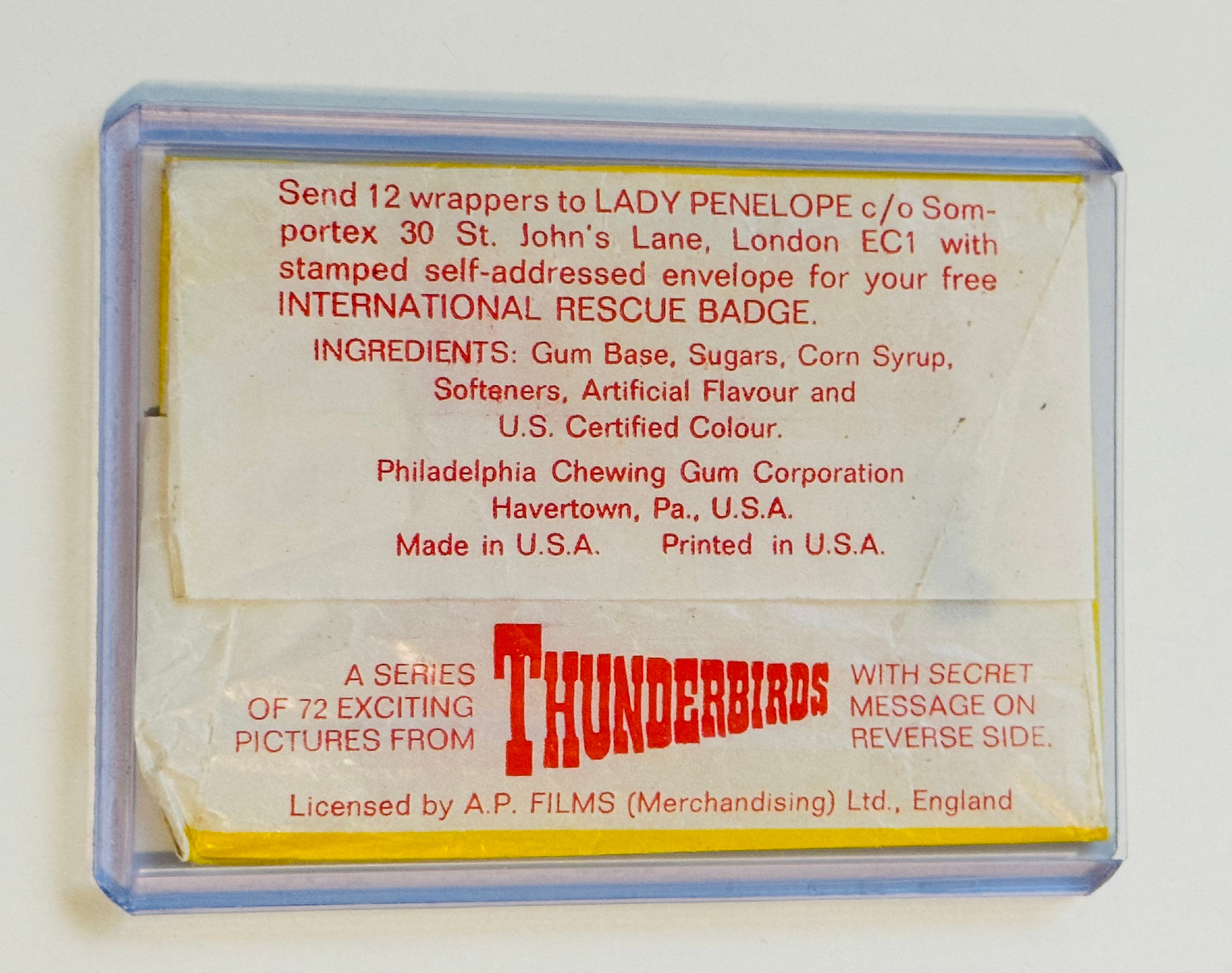Thunderbirds TV show rare wrapper 1965