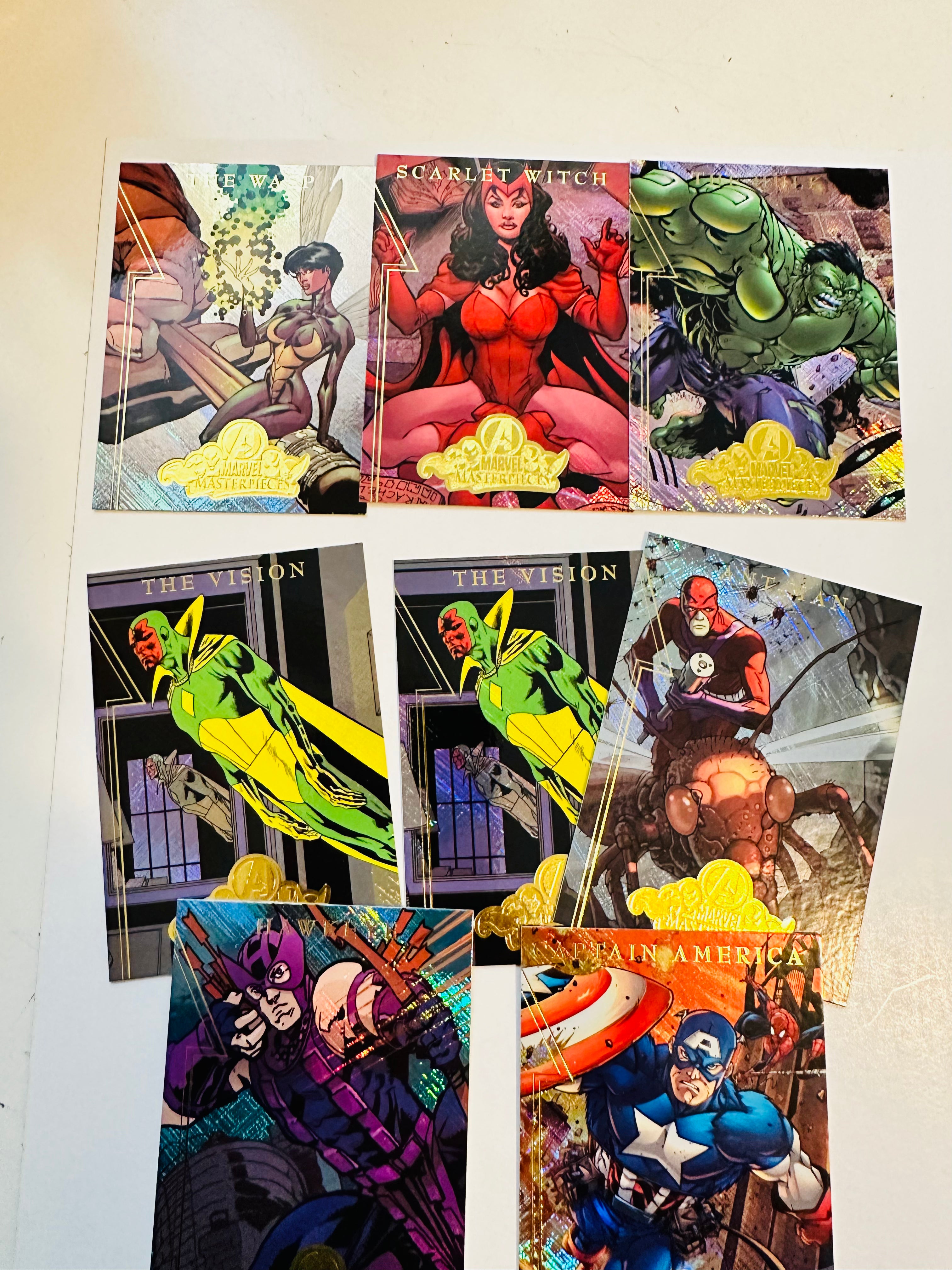 Marvel Masterpieces 8 series A insert cards lot deal 2008