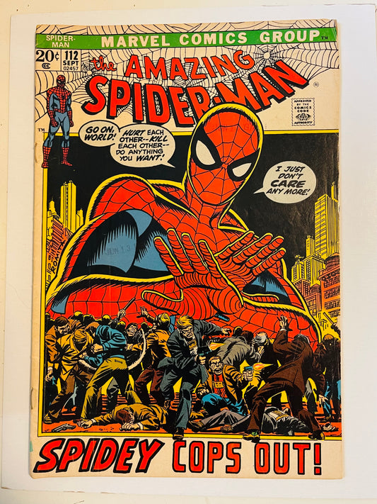 Amazing Spider-Man #112 vg condition comic book 1972