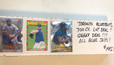 Toronto Blue Jays baseball cards 700 count lot deal !