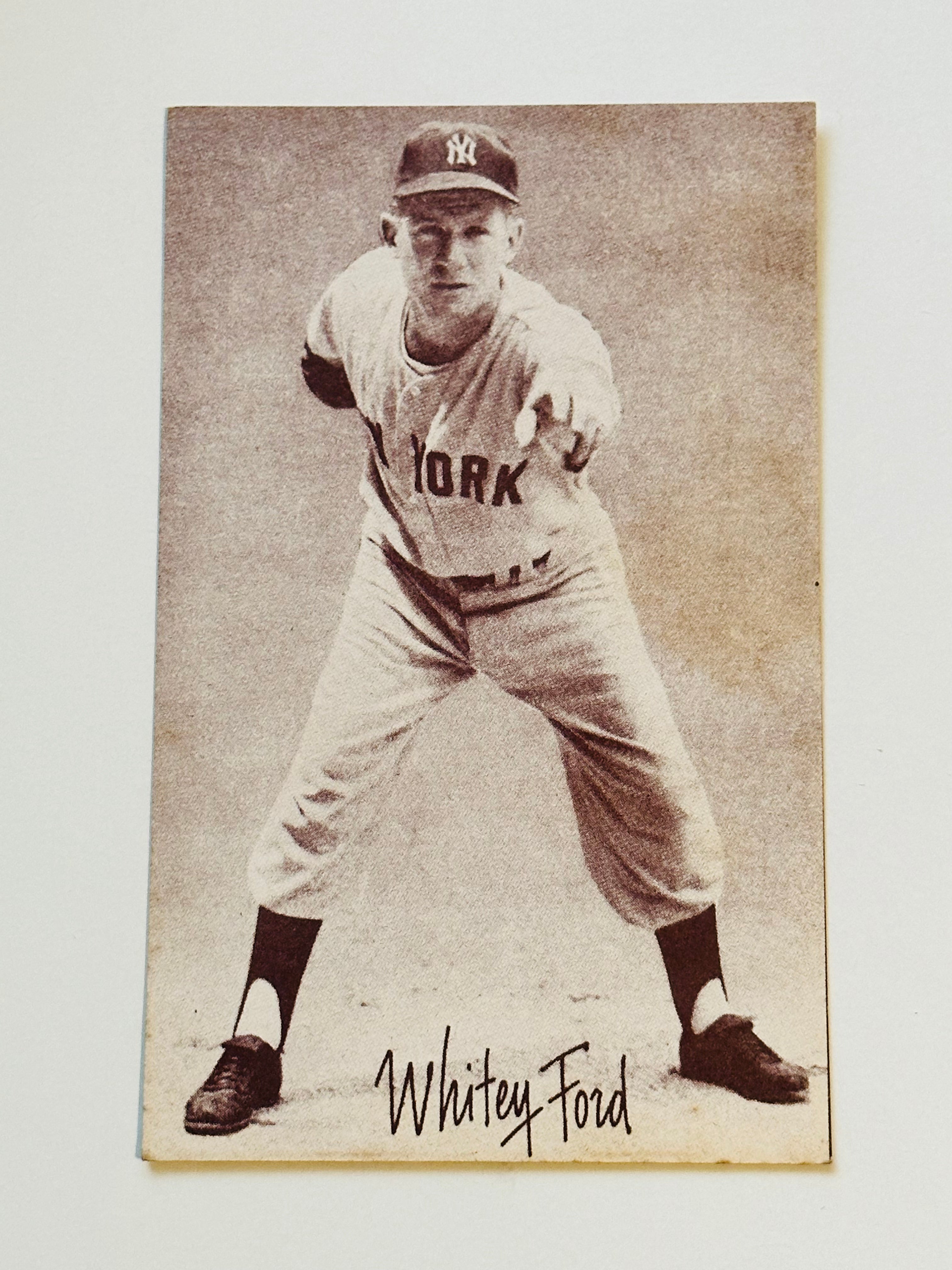 1946-1966 Whitey Ford rare Exhibit baseball card