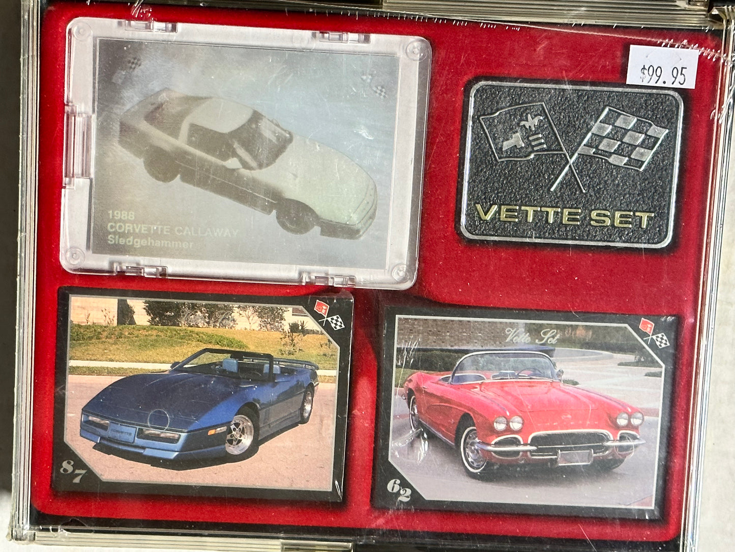 Vette Set rare factory sealed cards Corvette set with rare hologram card 1991