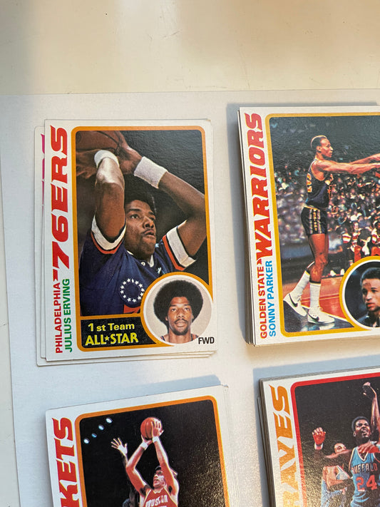 1978-79 Topps basketball cards high grade condition set