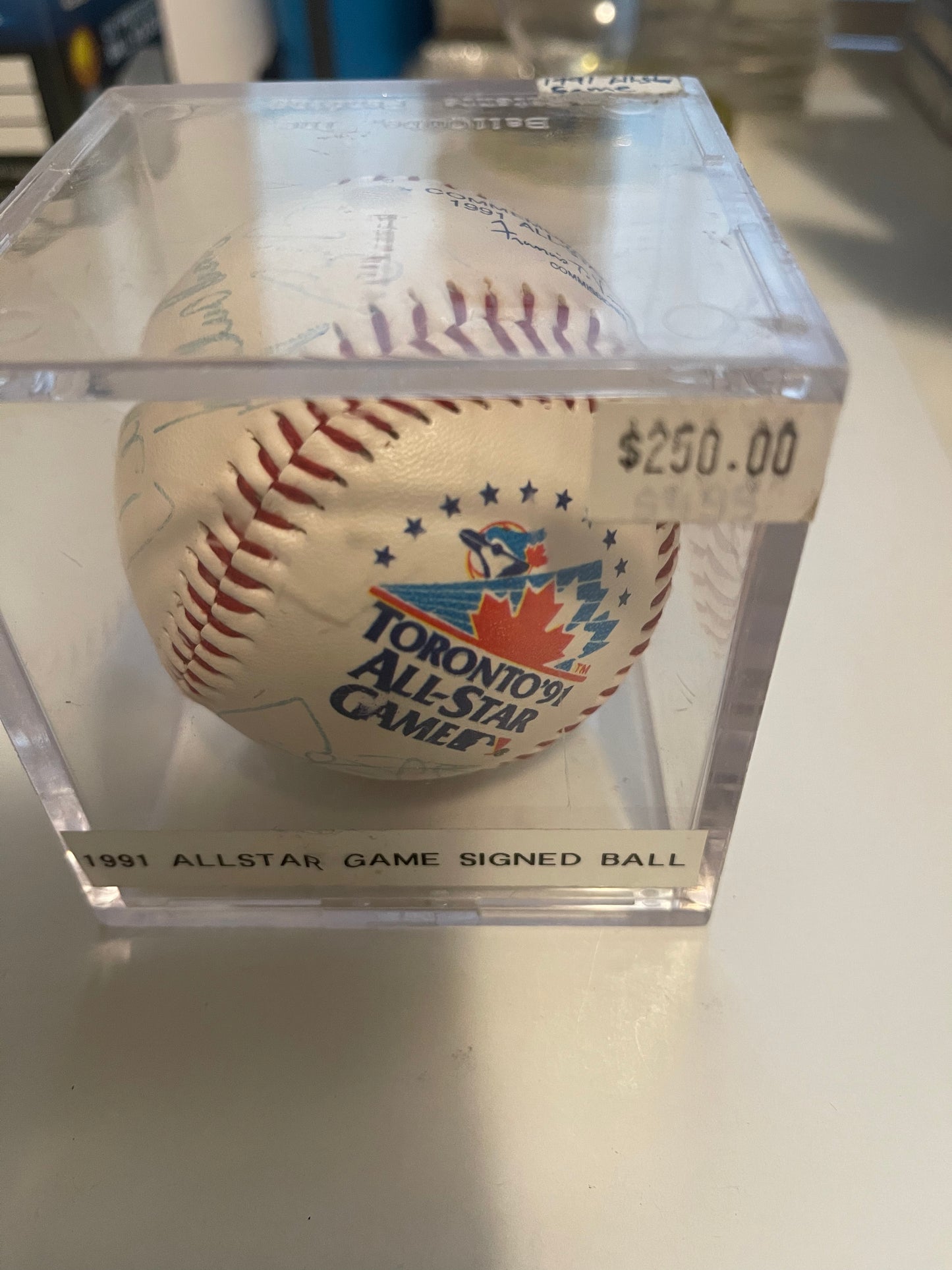 1991 All-Star Baseball game multiple autographs rare ball with COA