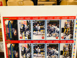Toronto Maple Leafs Becker’s milk store rare uncut hockey cards sheet 1990s