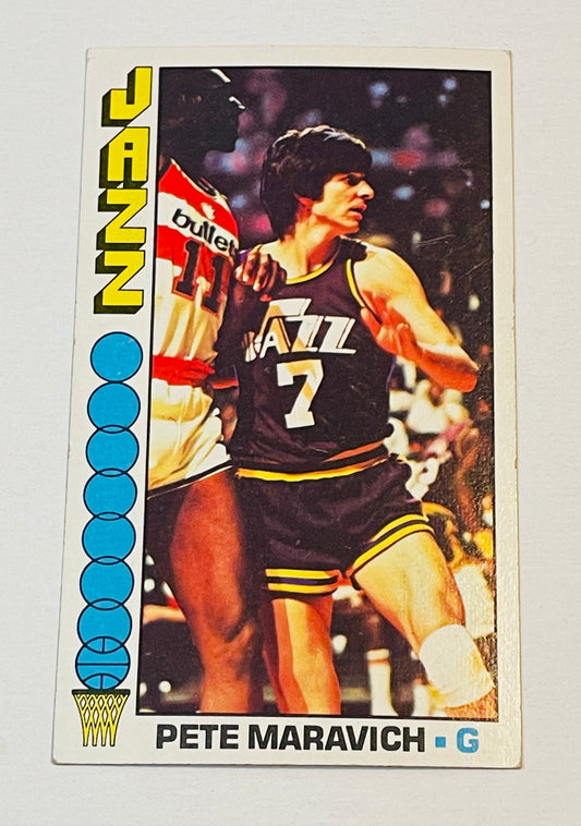 Pete Maravich rare Topps basketball card 1976