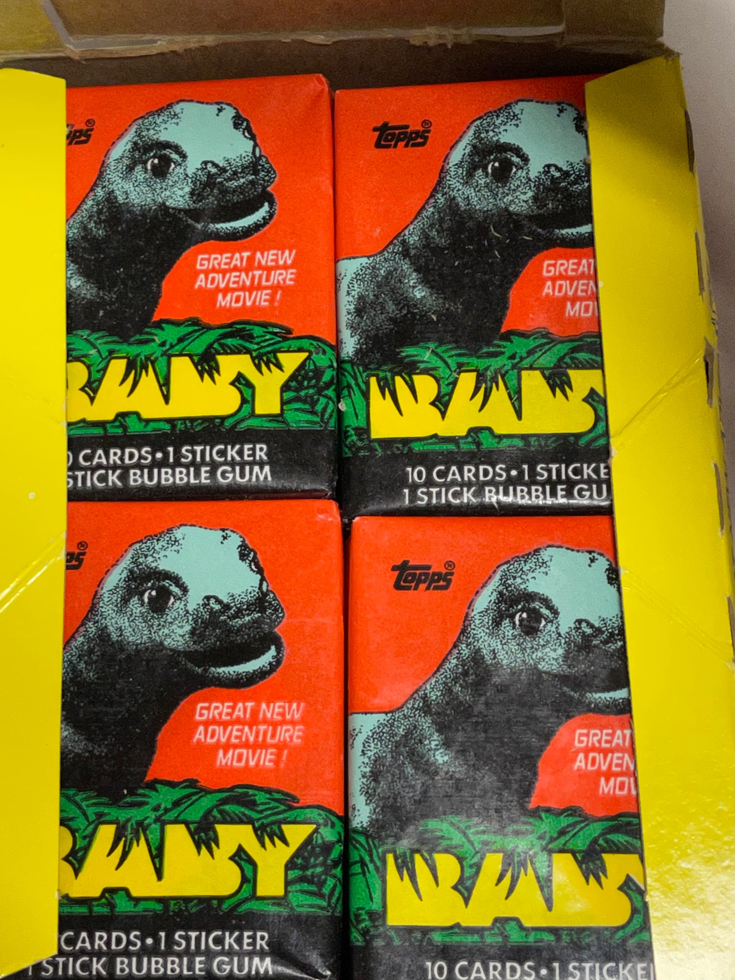 Baby movie cards 36 packs box 1985