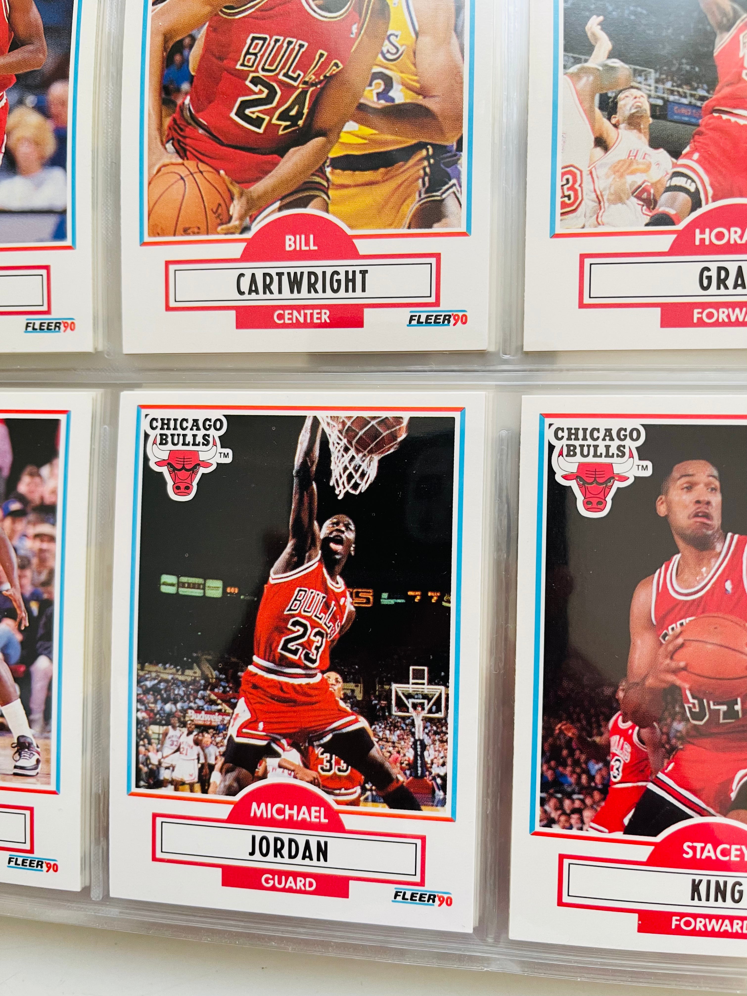1990 Fleer basketball cards high grade condition set