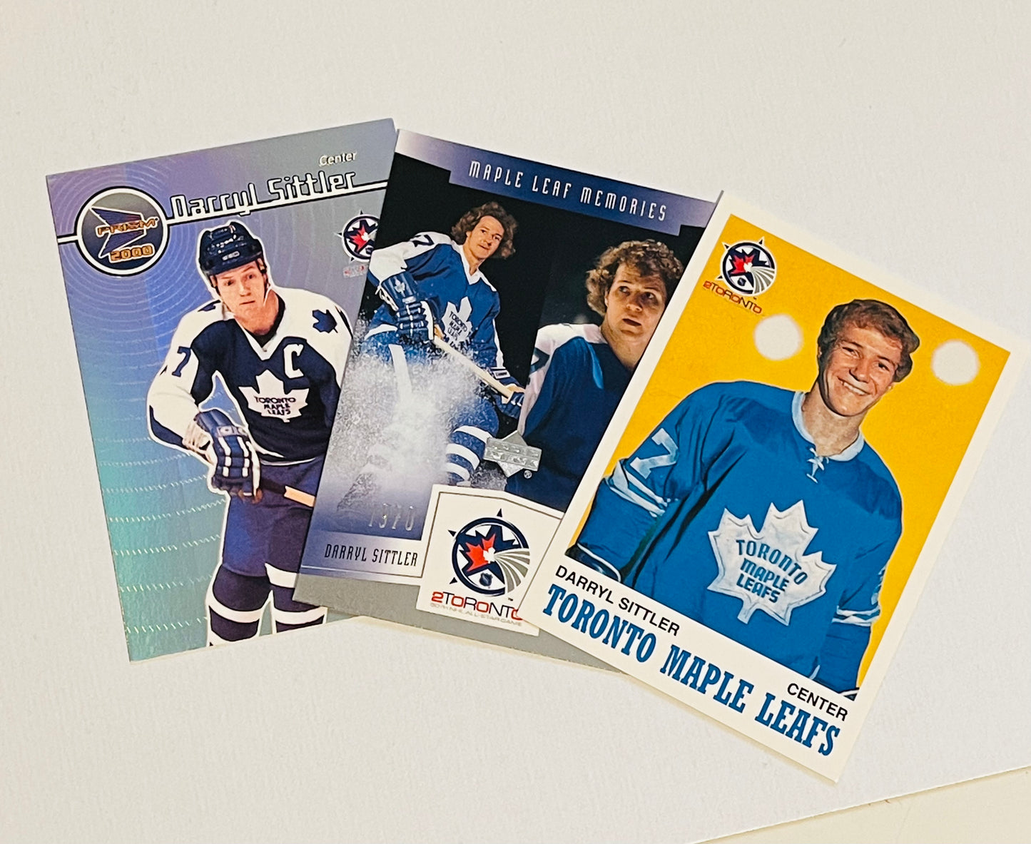 Darryl Sittler Toronto Maple Leafs 3 cards limited issue hockey cards set 2000