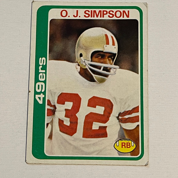 OJ Simpson vintage football card 1977