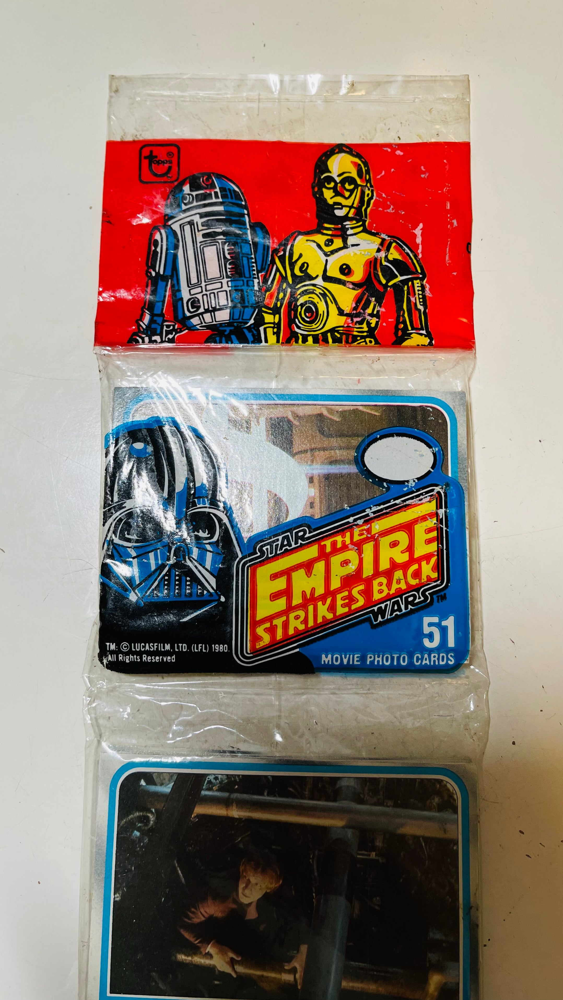 Star Wars Empire strikes back series 2 cards rack pack 1981