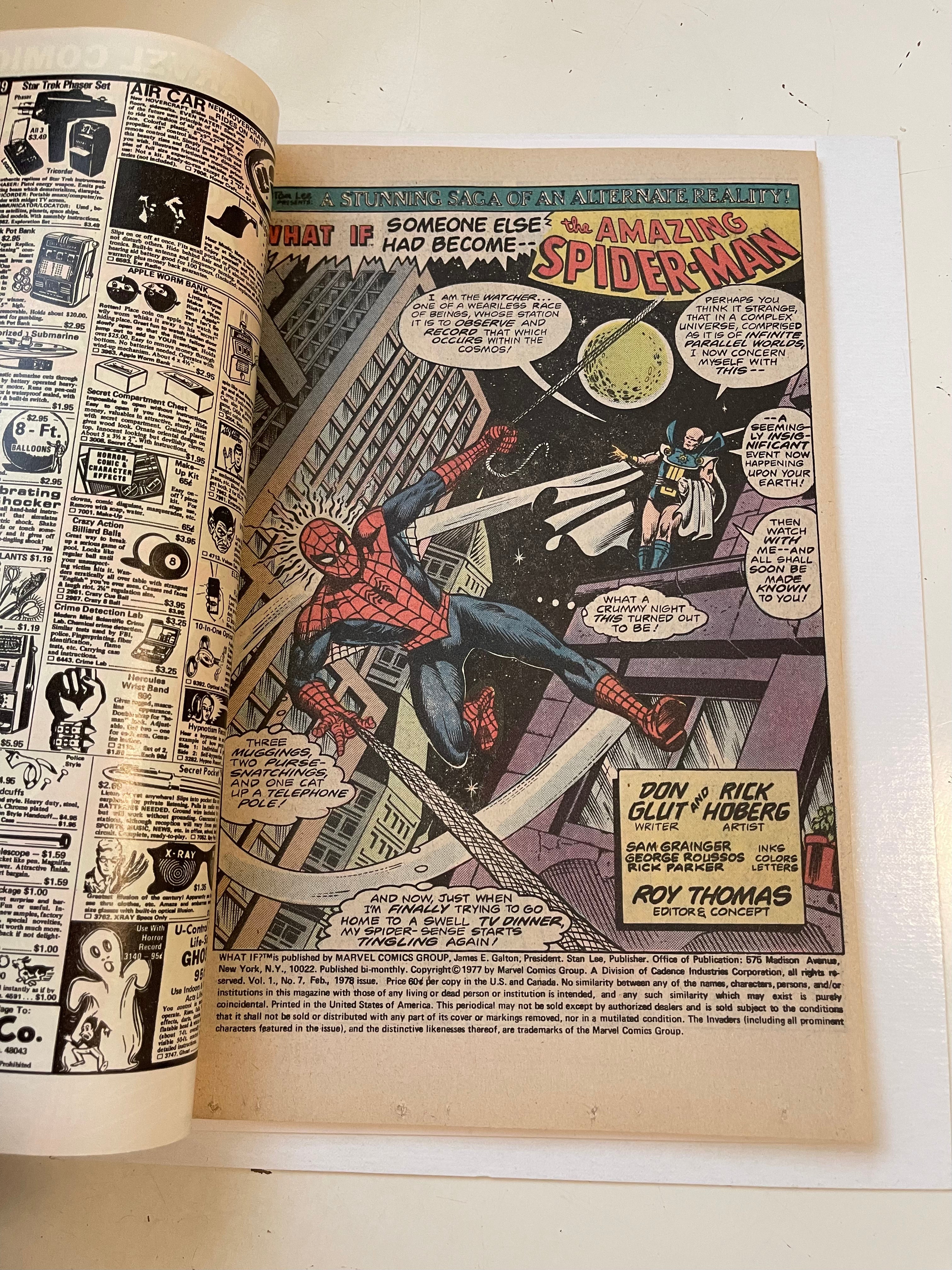 What If #7 Spider-Man high grade comic book 1977